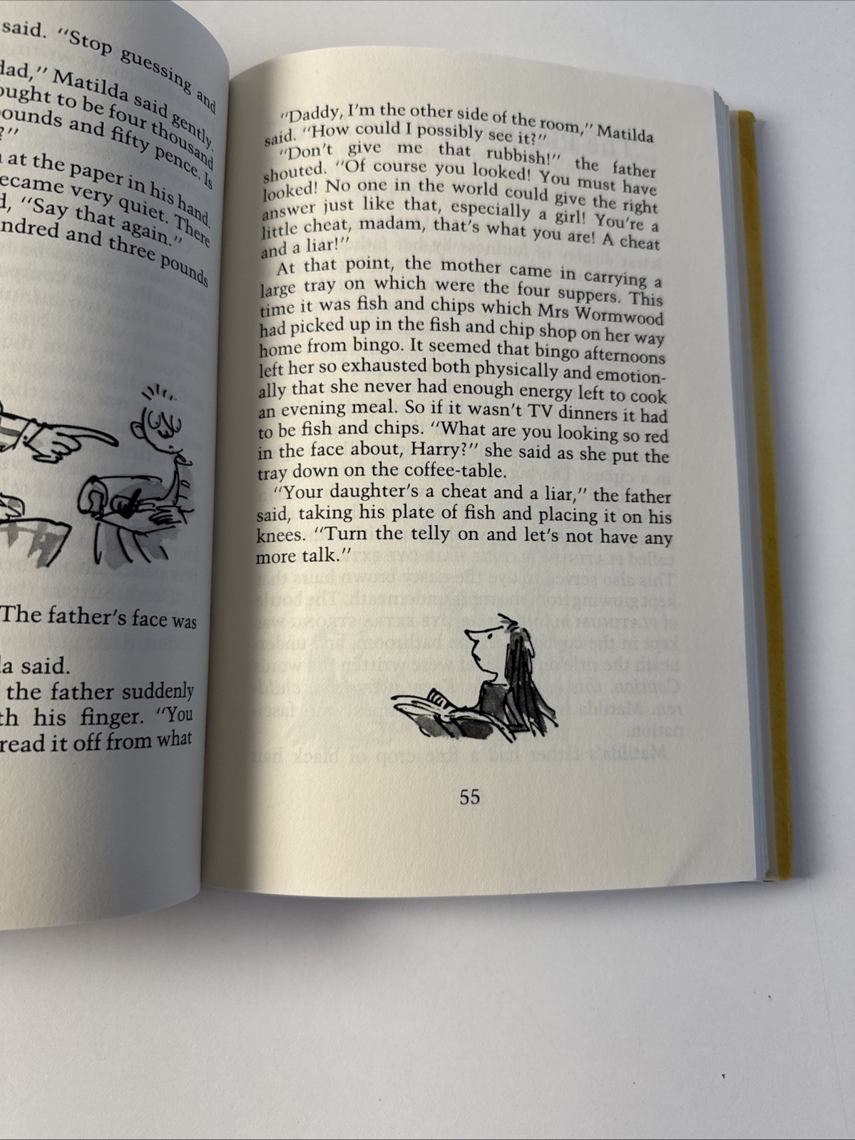 Matilda by Ronald Dahl — Hardcover, DJ — 1st Edition, 3rd Print — 1988 Viking