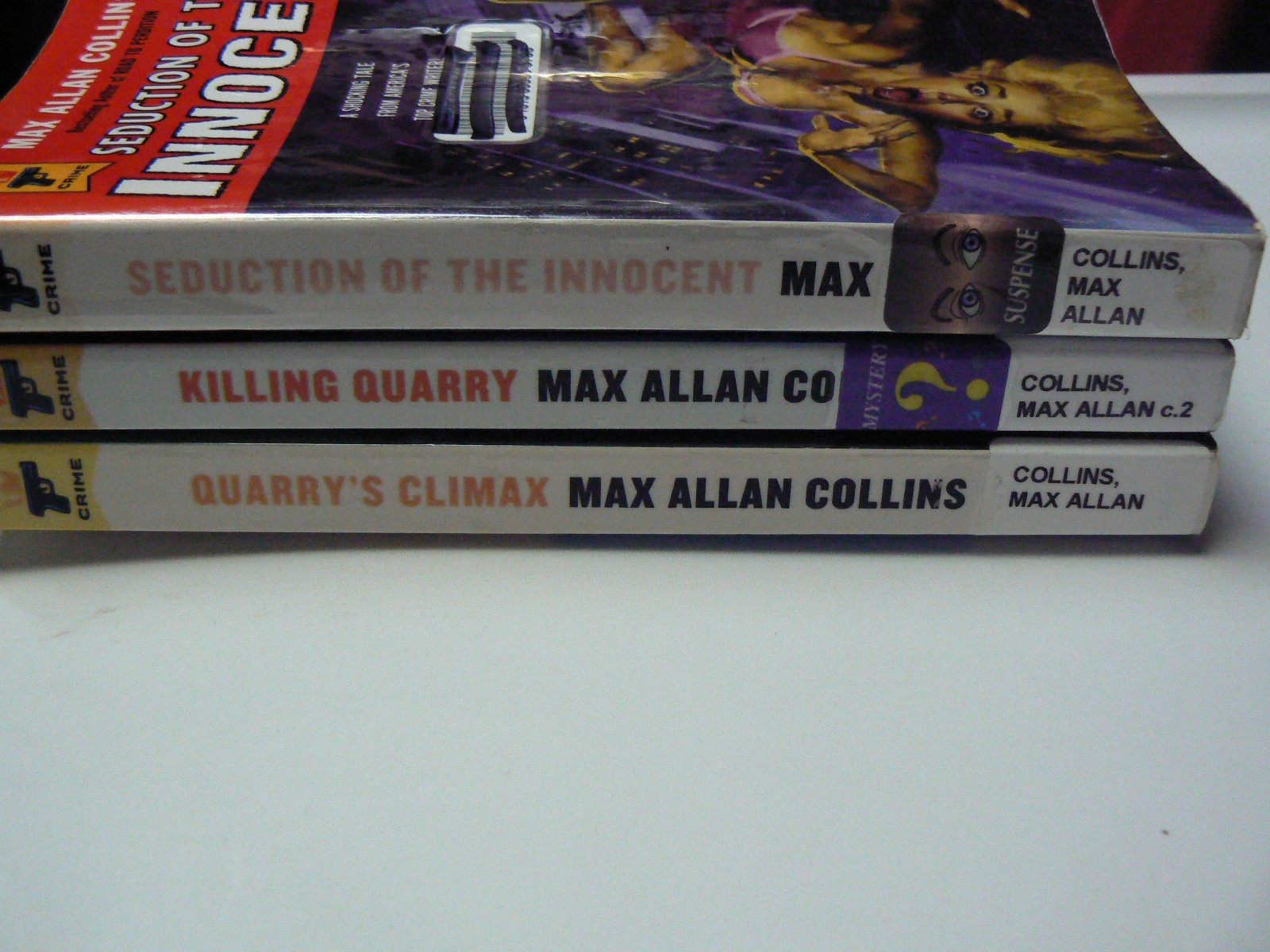 3 Hard Case Crime PBs Max Allan Collins Seduction of The Innocent, Killing Qu.
