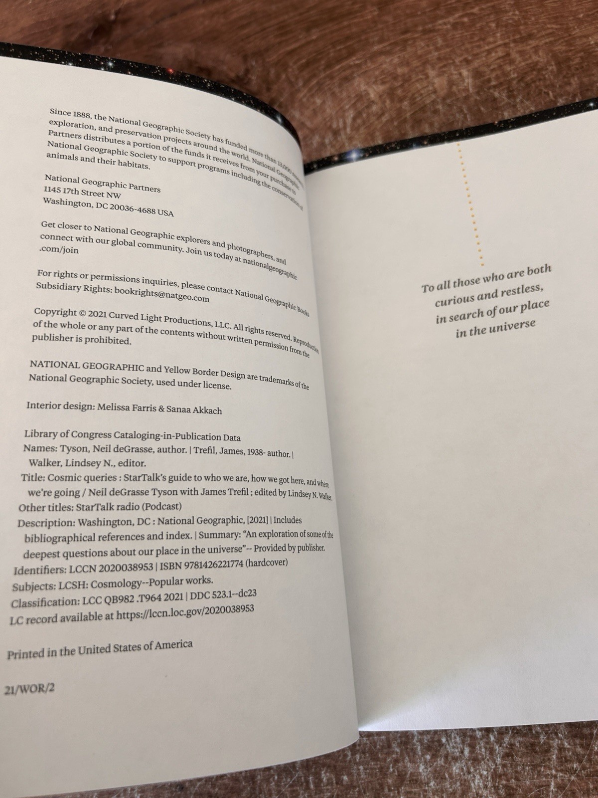 Cosmic Queries by Neil deGrasse Tyson & James Trefil – Hardcover –