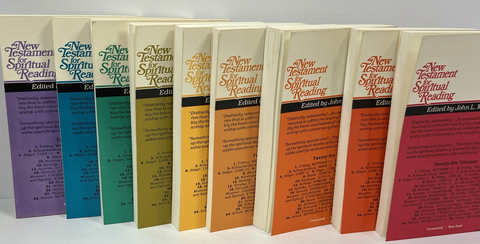 New Testament For Spiritual Reading J. L. McKenzie (Lot of 9 PBs) Gospels / Acts