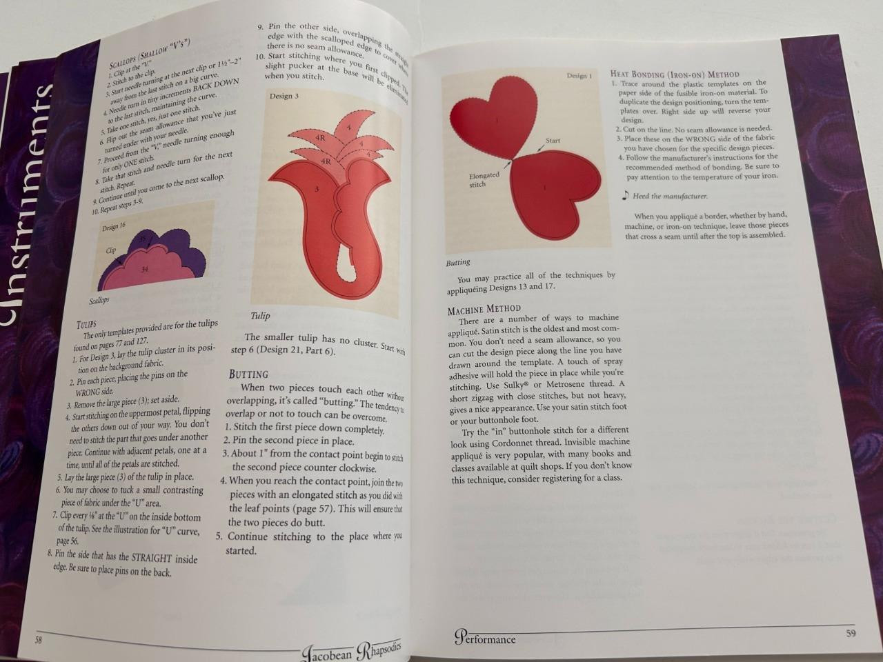 Jacobean Rhapsodies 28 applique designs quilting 160 pages Patricia Campbell