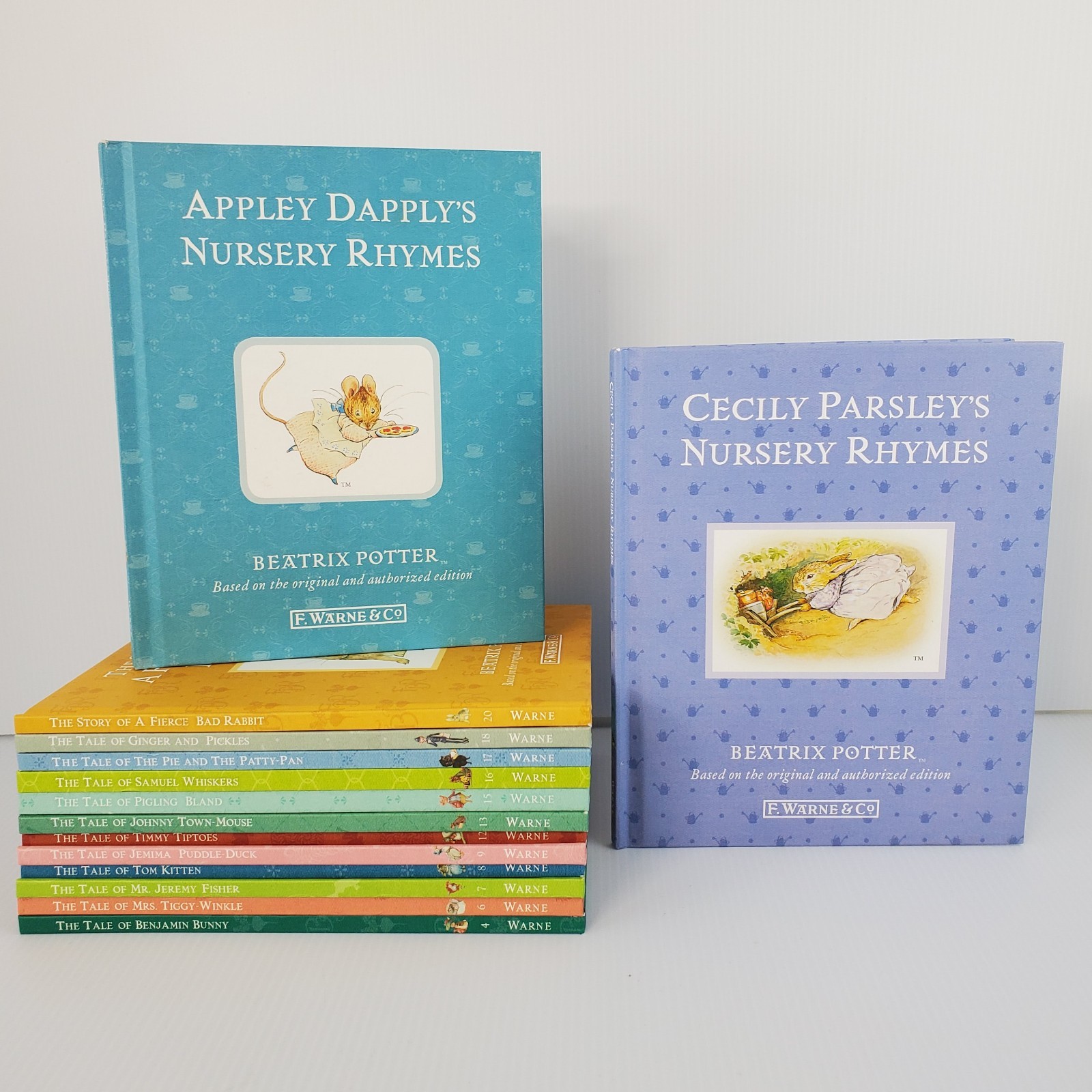 Lot of 14 Beatrix Potter Books F Warne Co ~ Hardcover ~ Jemima Puddle Duck