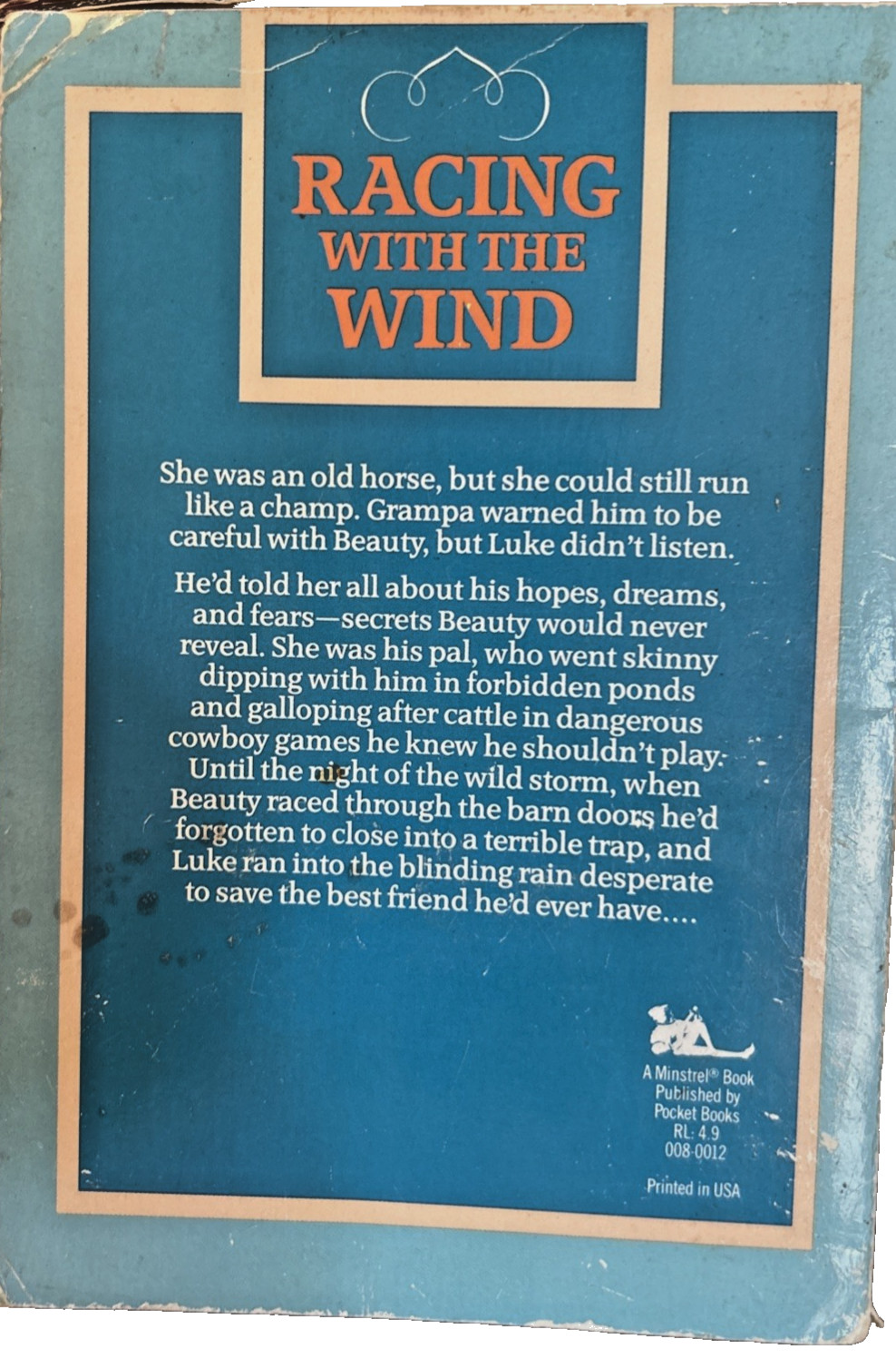 Beauty by Bill Wallace, Nov 1989 (1st printing), VINTAGE PB, 177 pages