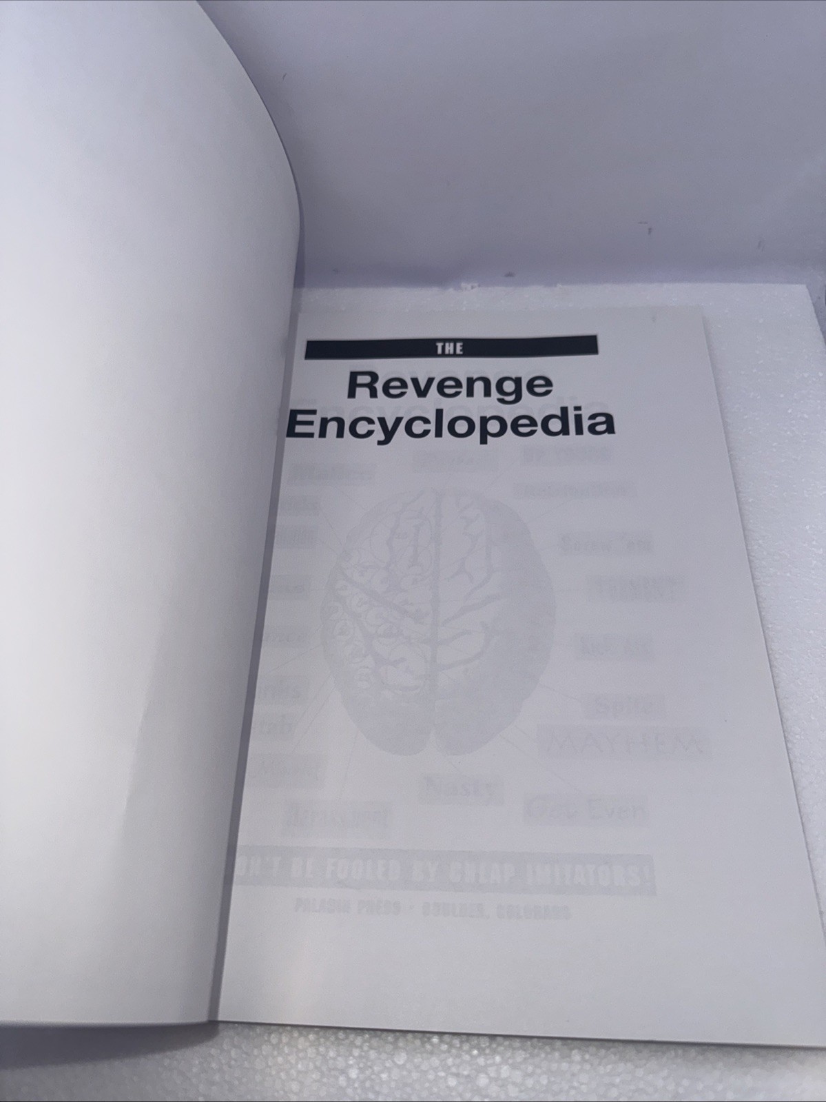 Revenge Encyclopedia by Paladin Press (1995, Trade Paperback) wit and wisdom