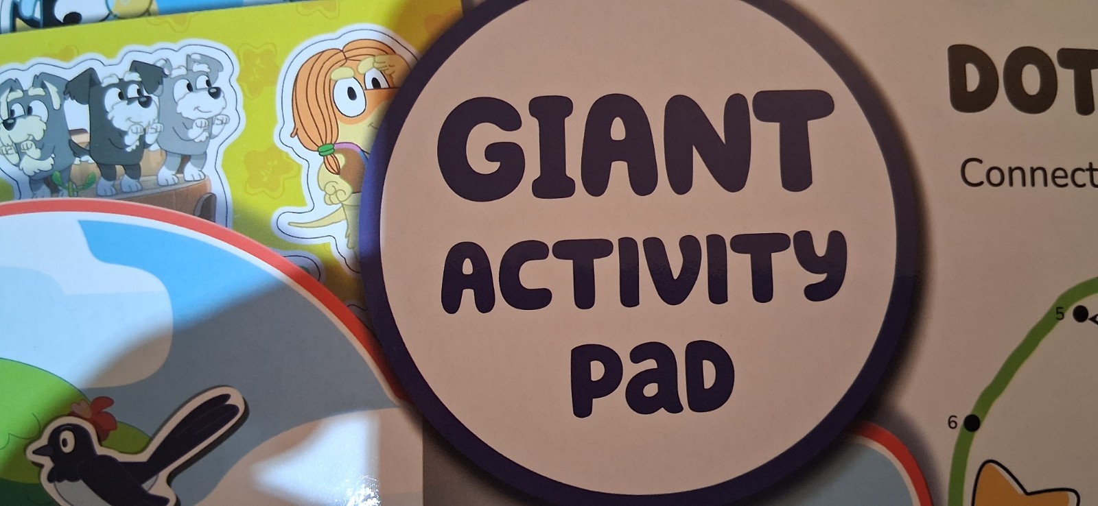Disney Bluey StoryBook Giant Activity Pad Giant Foam Stickers Coloring Pages 3+