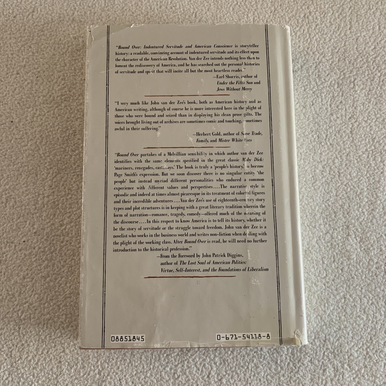 1st/1st! Bound Over by John Van Der Zee 1985 HCDJ Very good