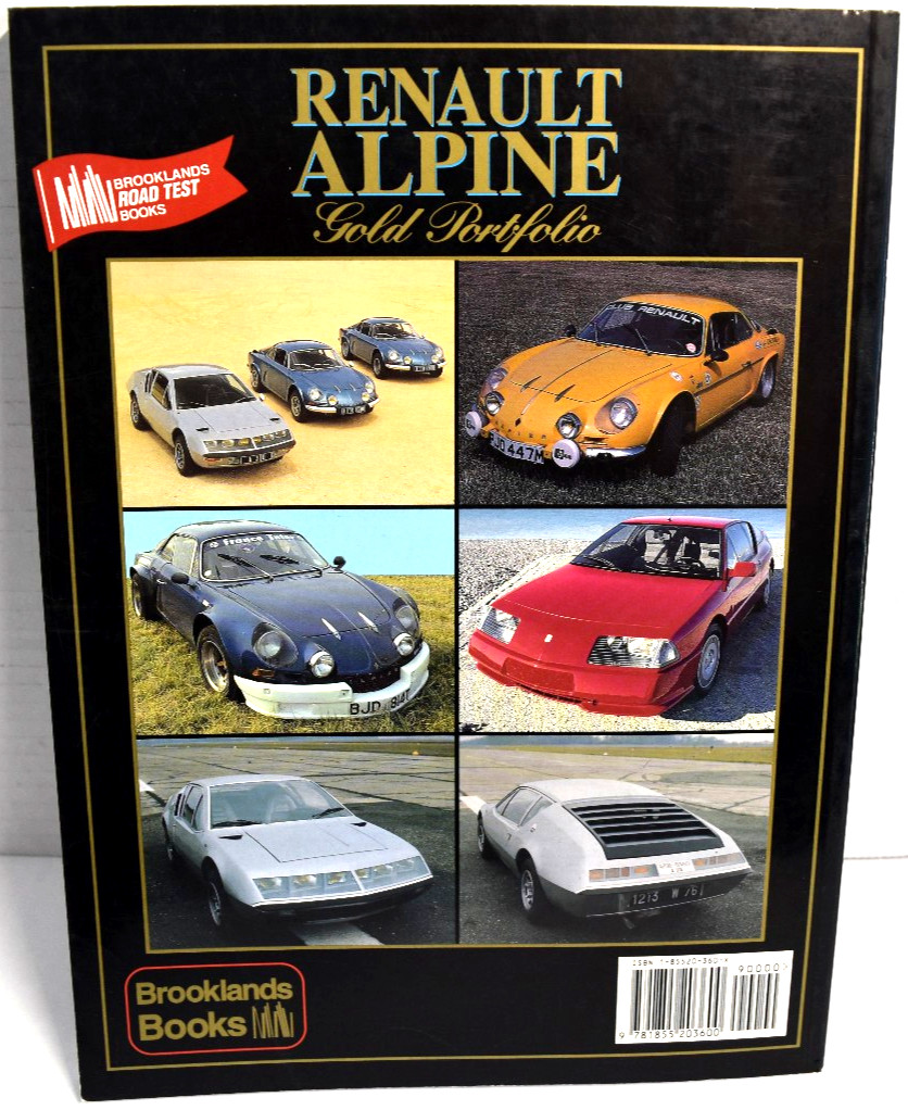 Renault Alpine Gold Portfolio 1958-1994 Brooklands Books Softbound *VERY GOOD*