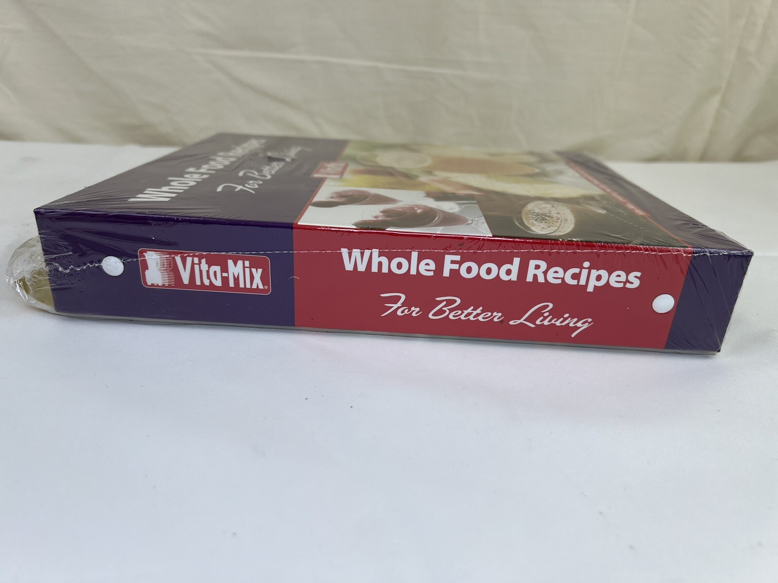 Vita Mix Whole Food Recipes Cookbook Hardcover Binder & Guide Book Set Sealed