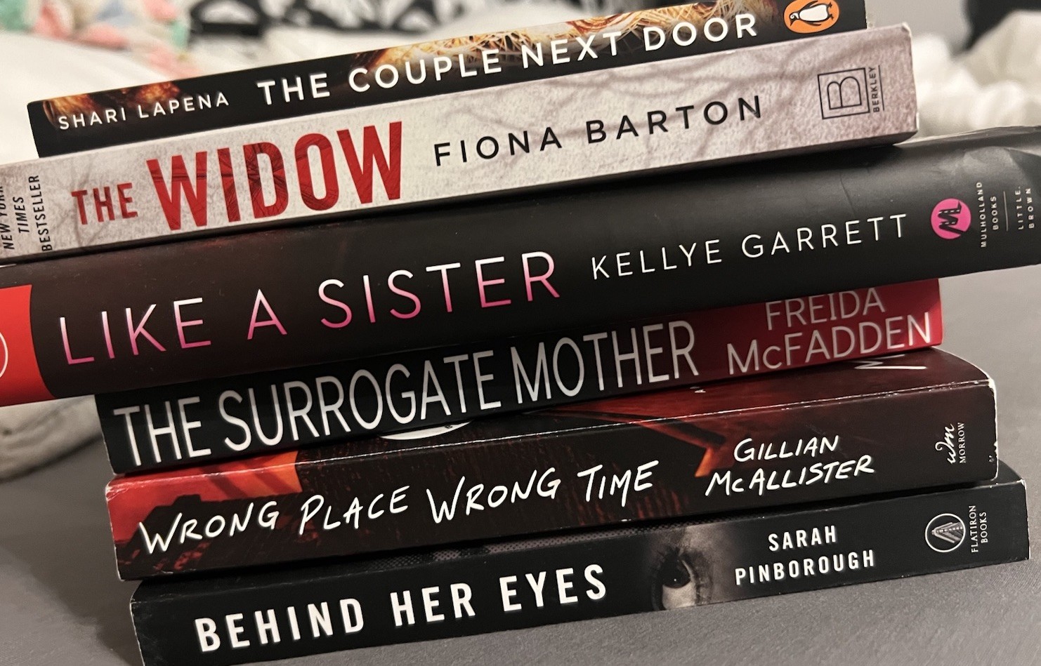 Psychological Thrillers – Books – EUC – Hard Cover