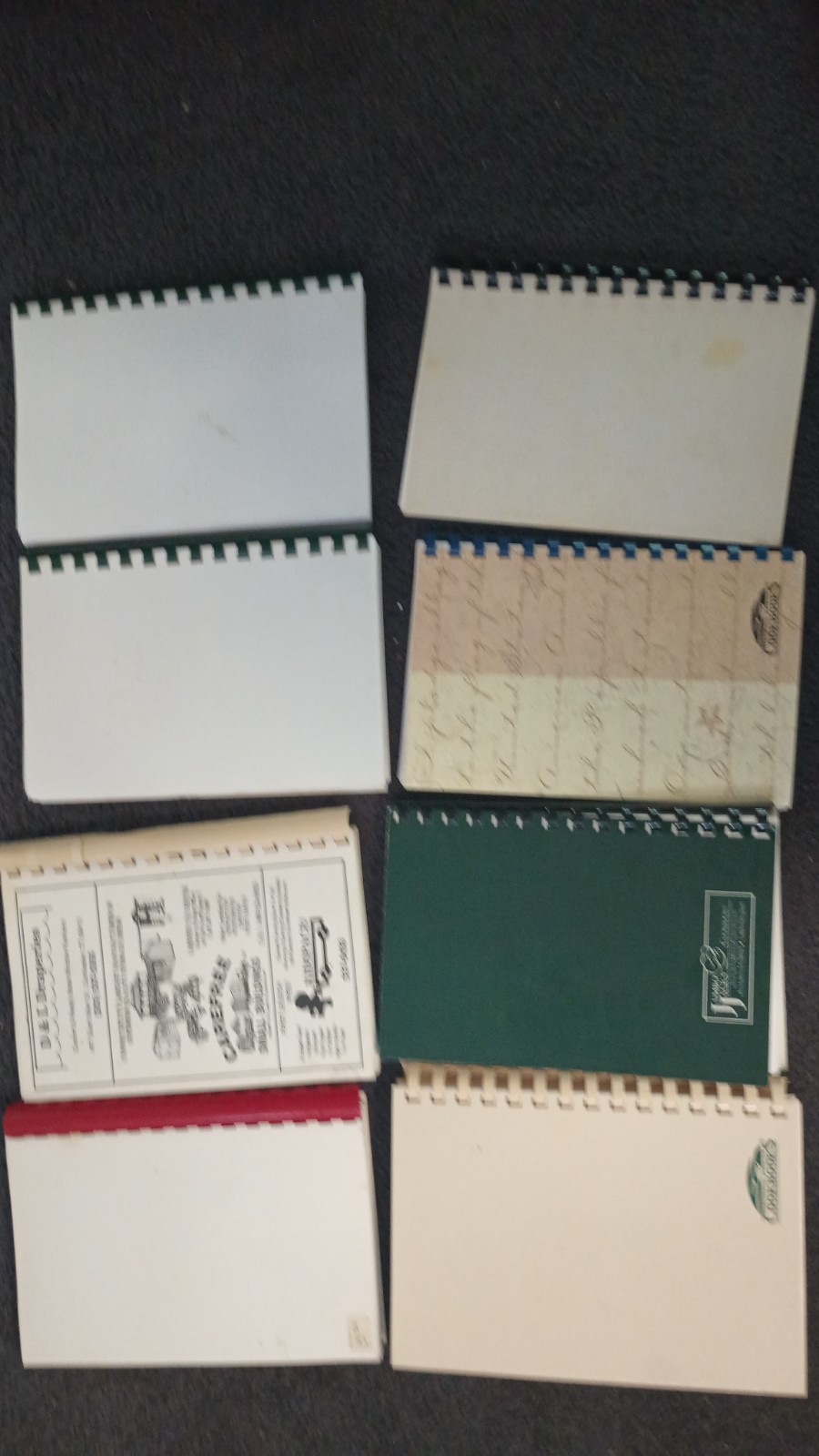8 Vintage Spiral Bound Connecticut Local Recipe Cookbooks Lot