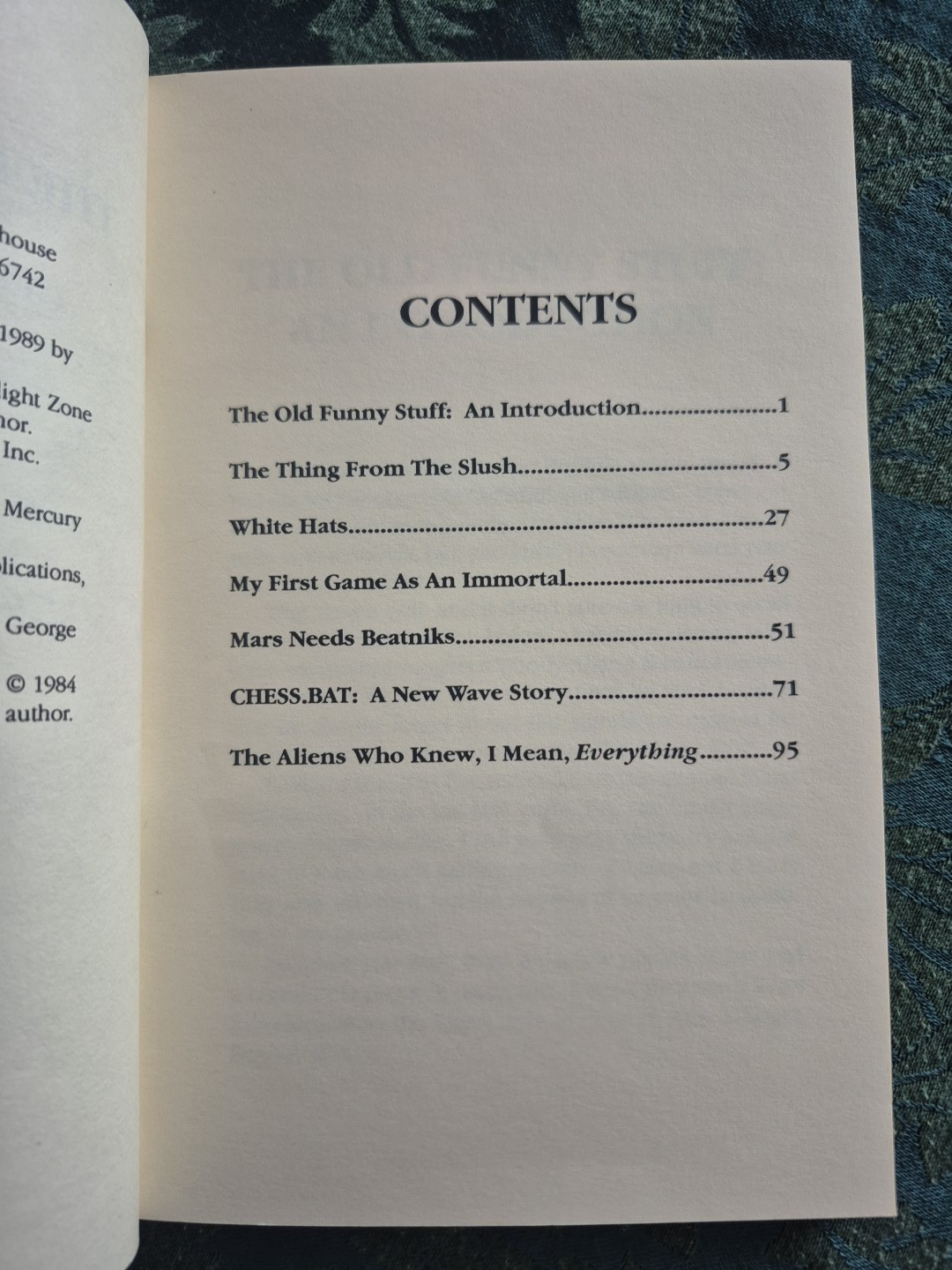 Author’s Choice Monthly Issue 1 Funny Old Stuff by George Alec Effinger SIGNED!!