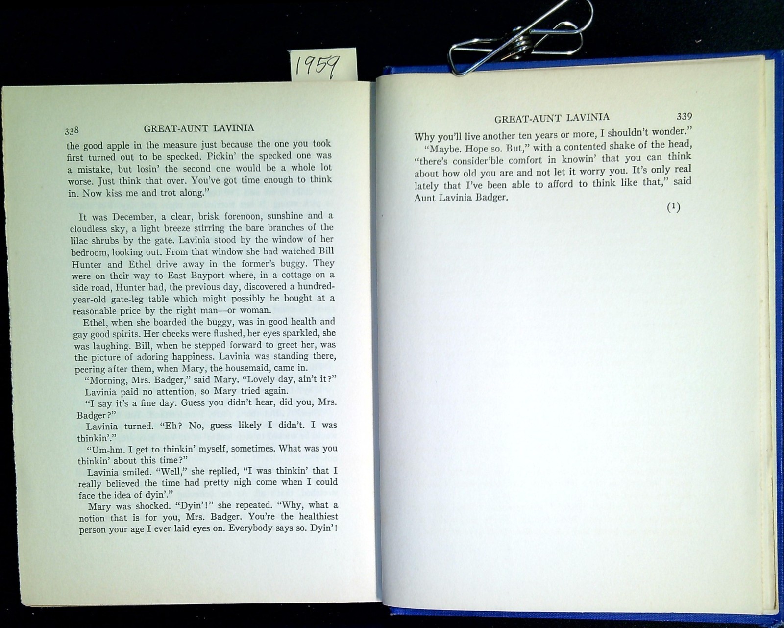 Great Aunt Lavinia by Joseph C. Lincoln 1936 Hardcover First Edition
