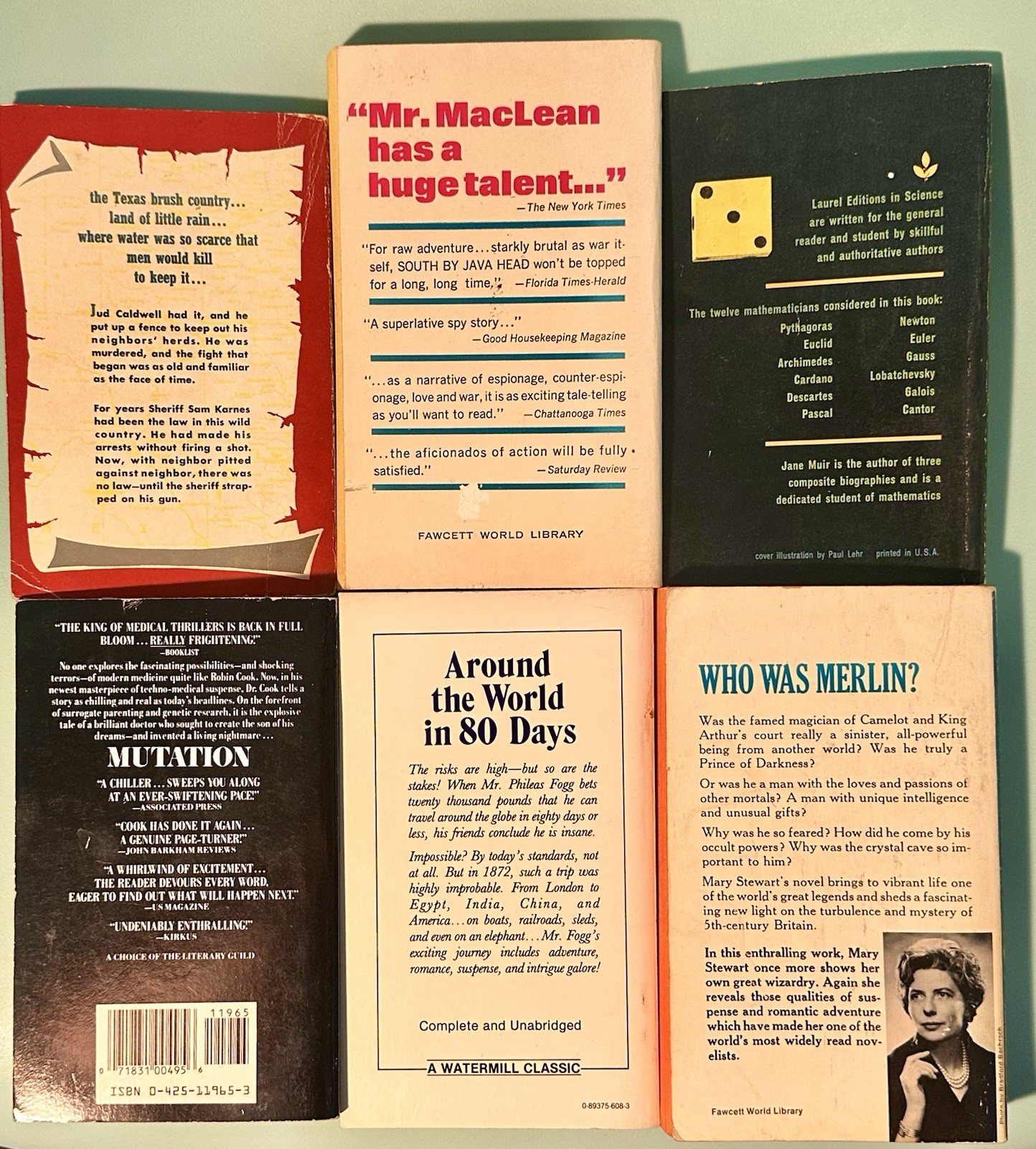 [LOT of 50] Vintage Paperbacks Great Authors & Titles Various Mixed Genres Clean