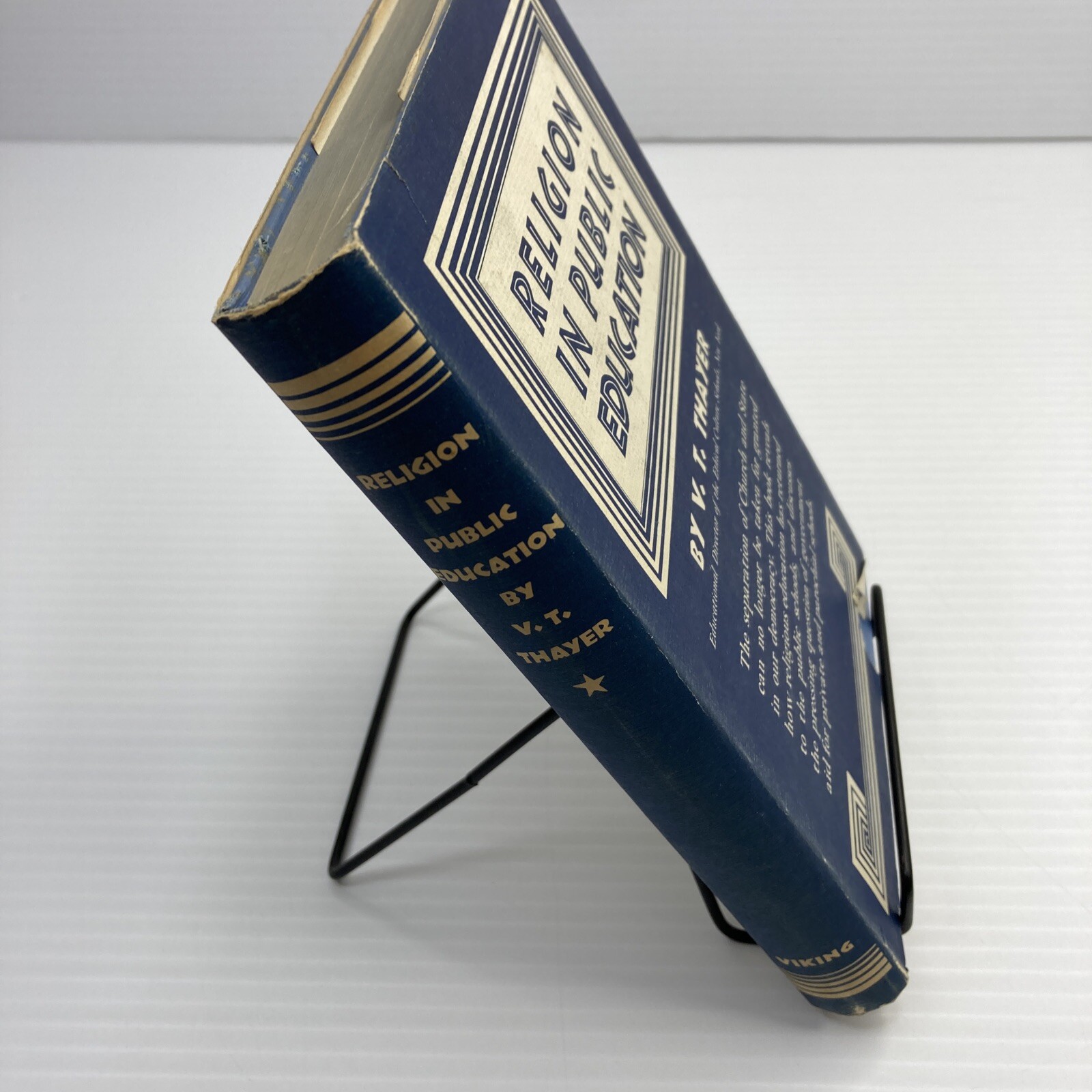 Religion in Public Education Despite Church & State Separation 1947 Thayer HC