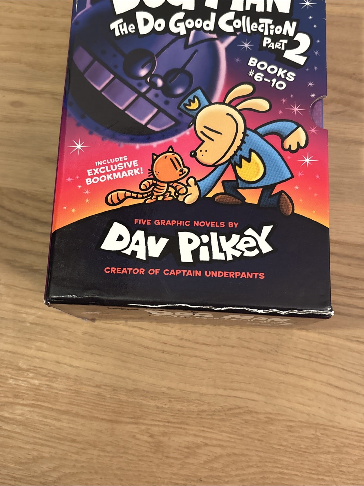 Scholastic Graphix Dog Man Vol. 6-10 by Dav Pilkey – 5-Book Hardcover Set