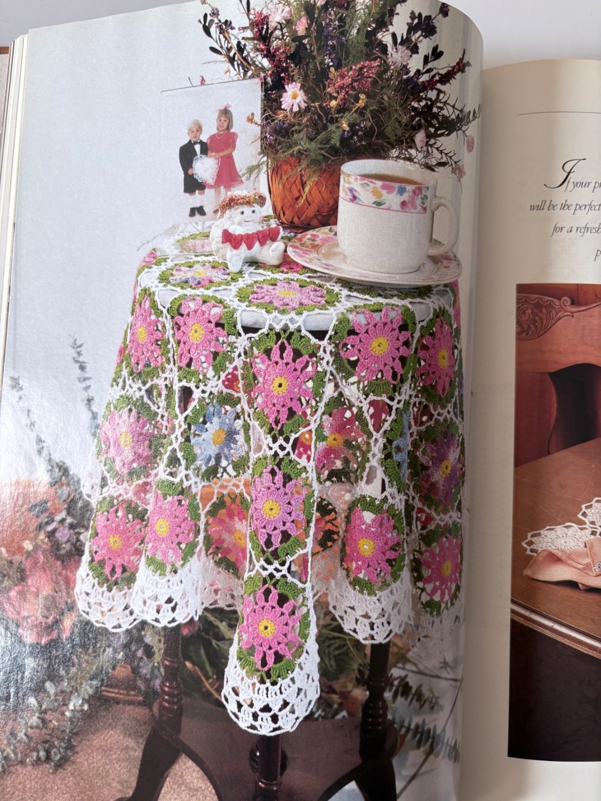 Grandmother’s Favorite Crochet HC House Of White Birches Vintage Pattern Book