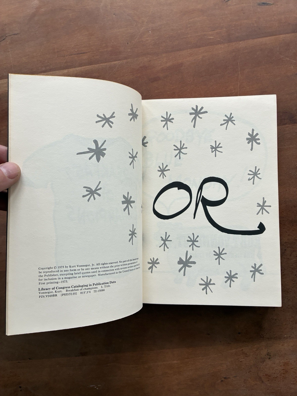 1973 Breakfast of Champions Kurt Vonnegut 1st Edition 1st Printing + Dust Jacket
