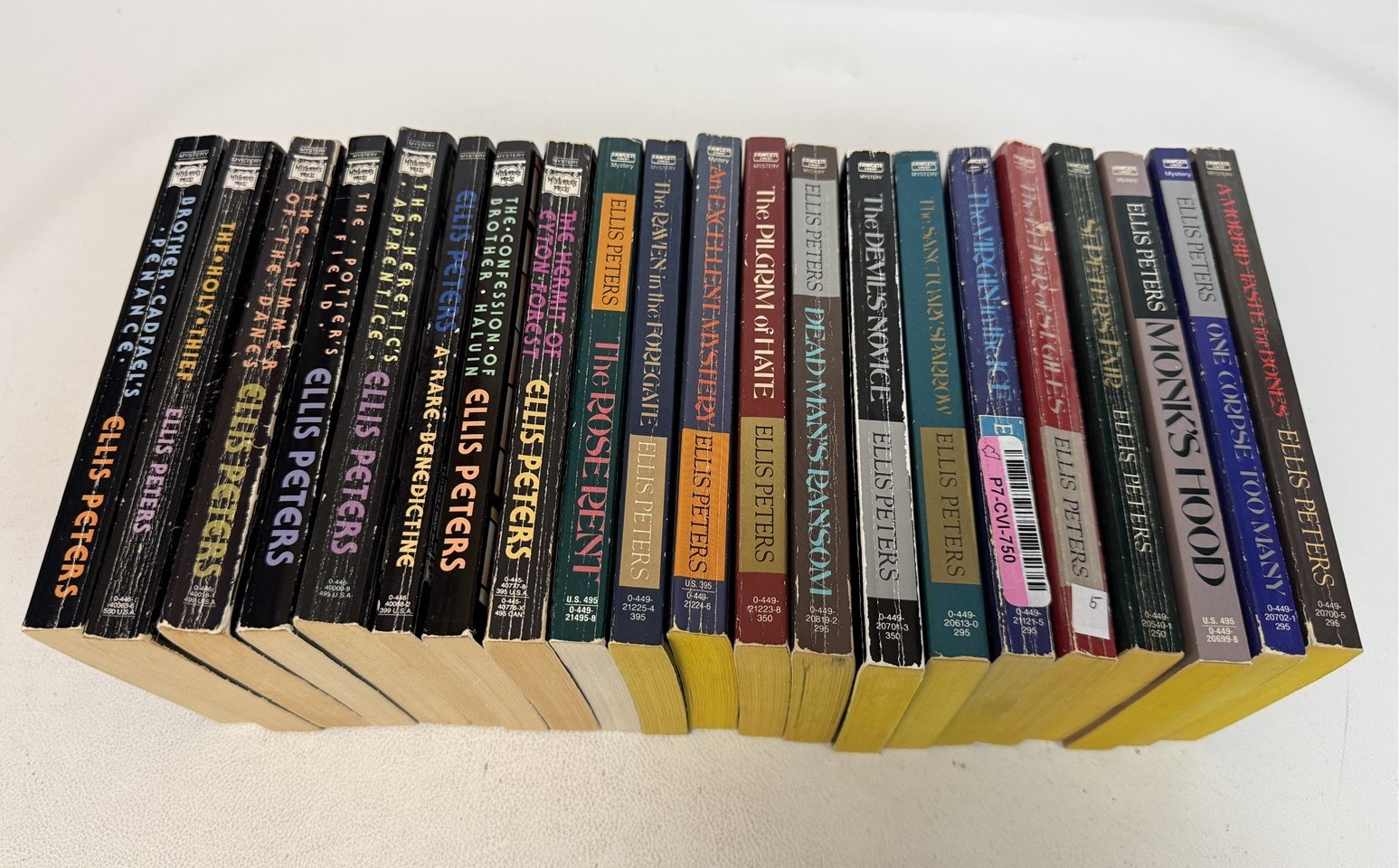 Ellis Peters Lot Complete Set All 21 BROTHER CADFAEL Mystery Paperbacks