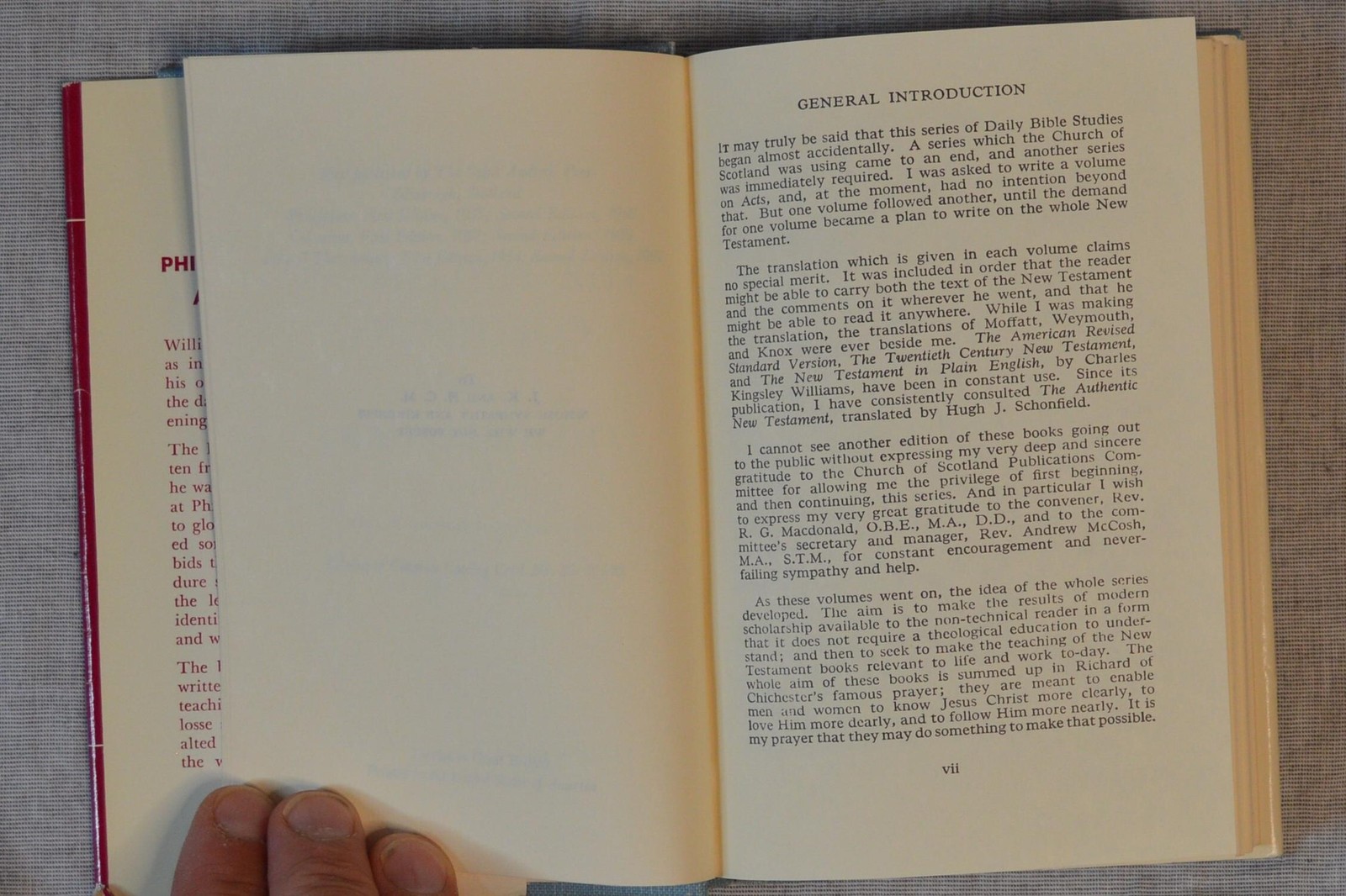 The Letters To Philippians Colossians And Thessalonians William Barclay DSB 1959