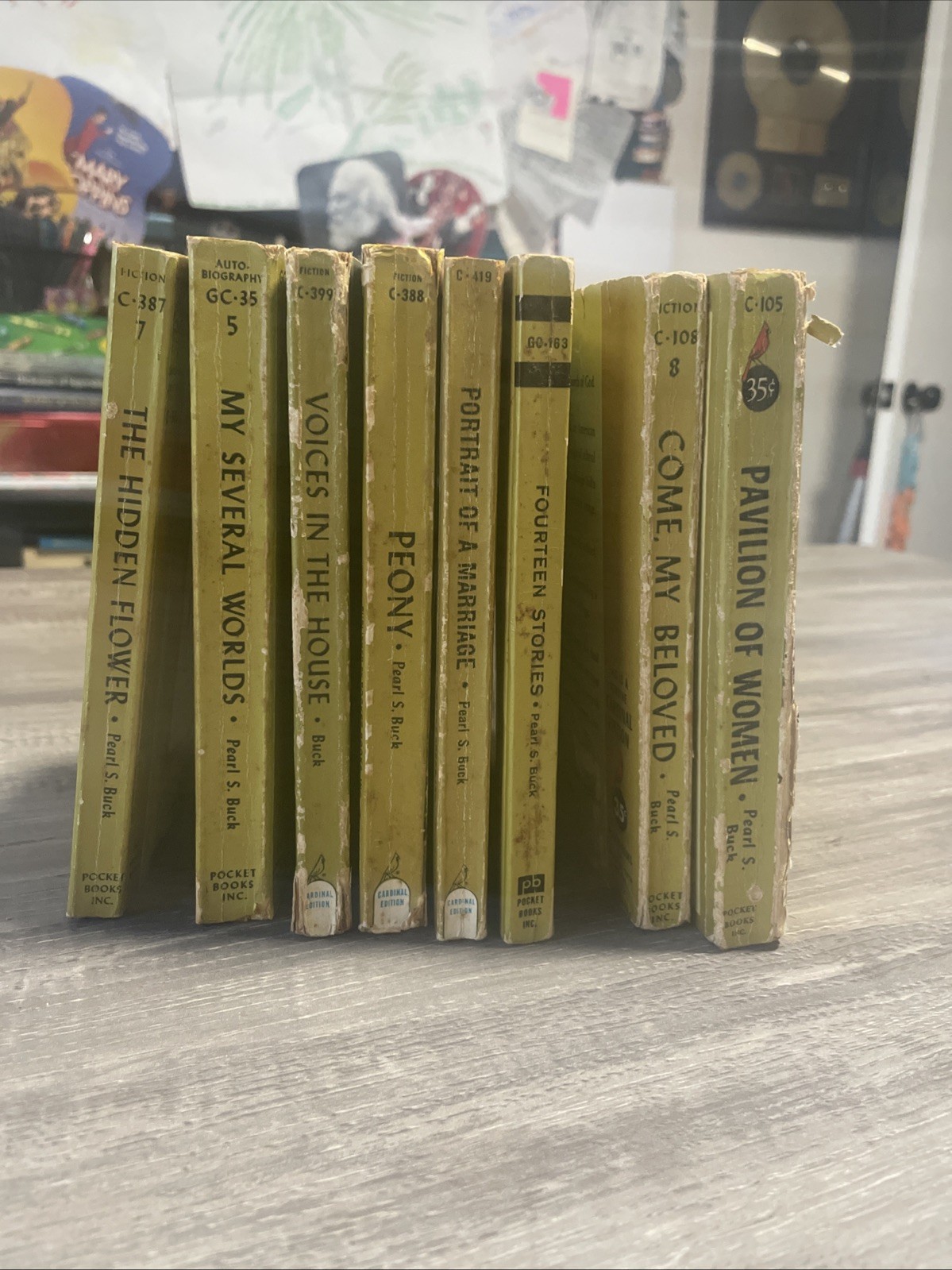 Pearl S. Buck Paperback Book Lot 8 Pocket Books Vintage early 1960s
