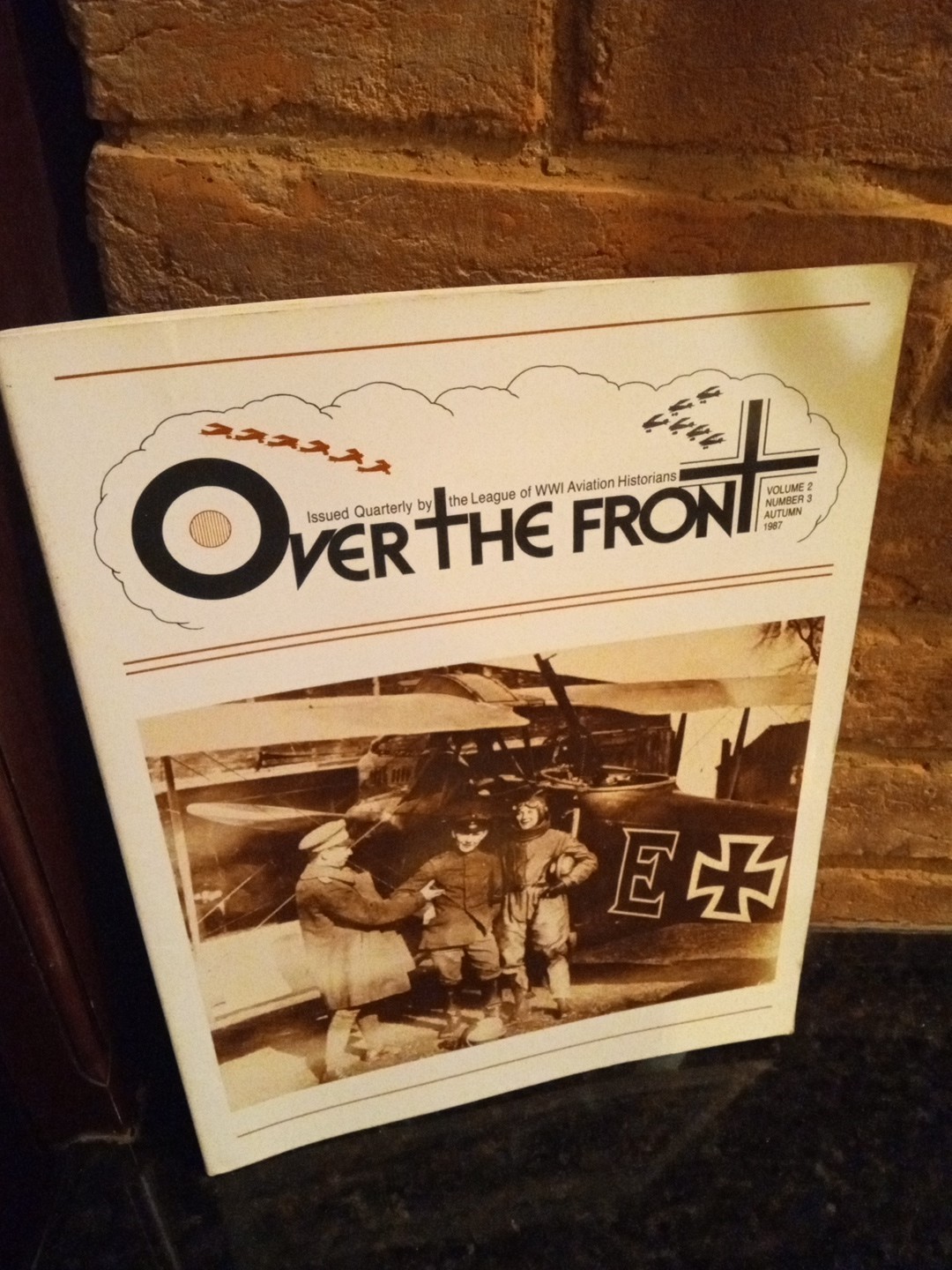 “Over The Front” Quarterly WW1 Aviation Historians Vol 2 # 3 Aut 1987 Paperback