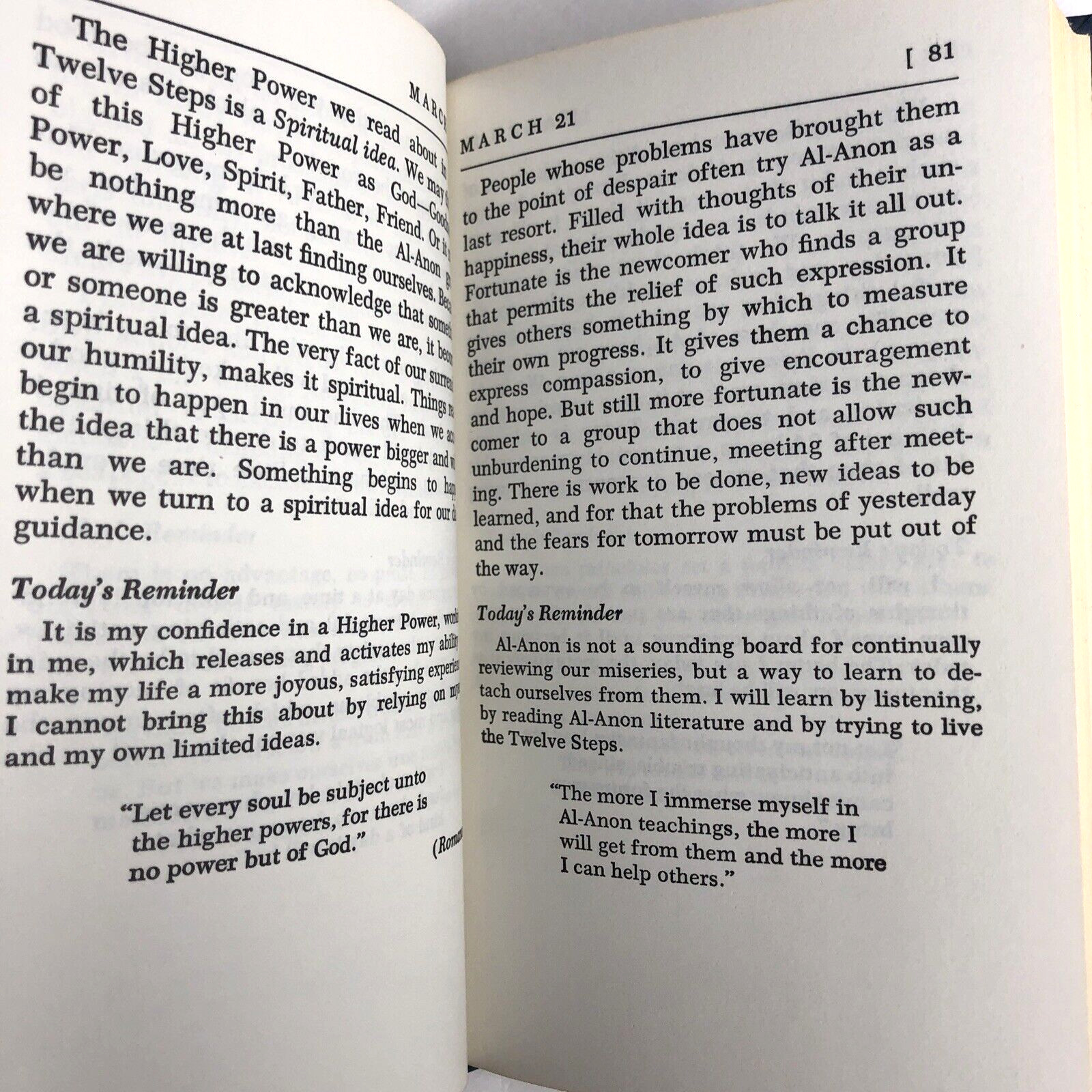 One Day at a Time in Al-Anon Pocket Size 1979 Thirteenth Printing Vintage Book