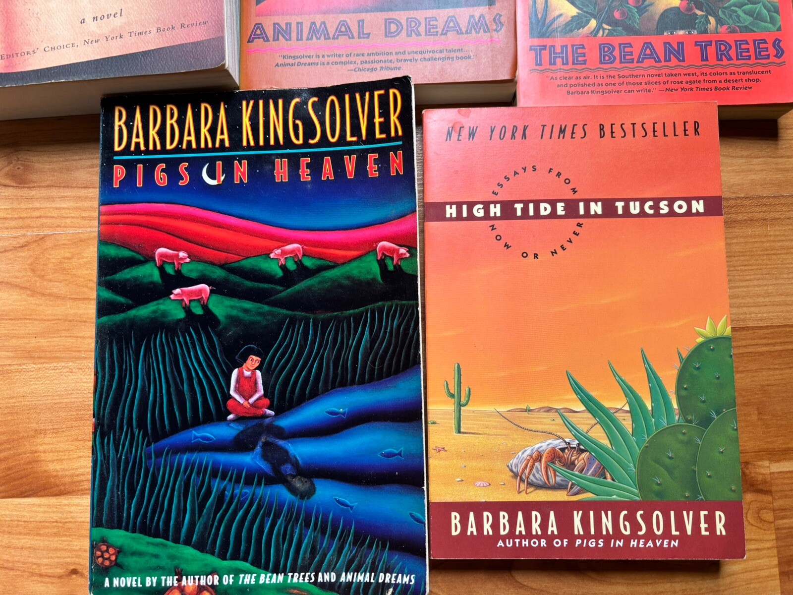 Barbara Kingsolver Paperback Books LOT x 5 Society Survival Pulitzer Prize