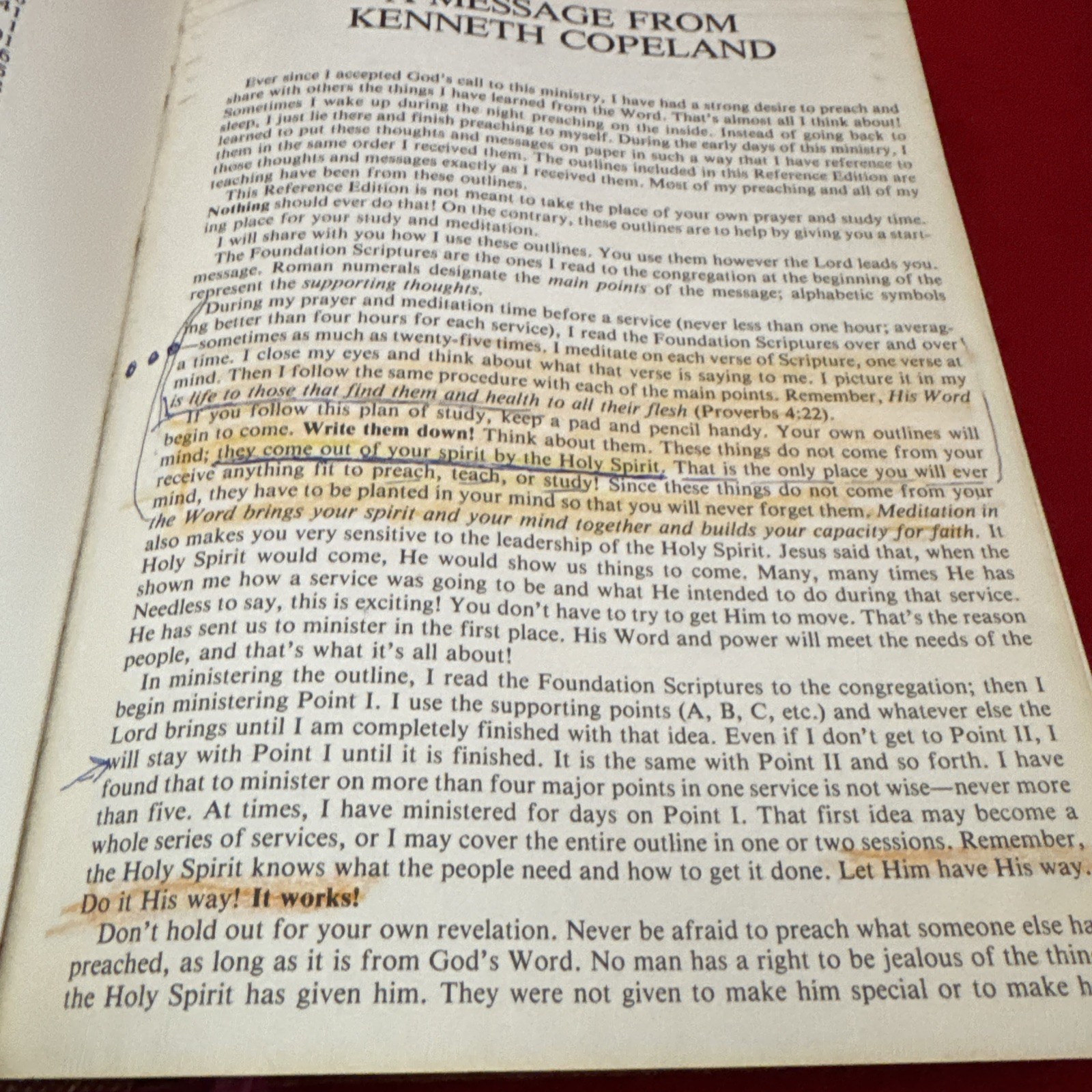 Kenneth Copeland Reference Edition Bible Genuine Leather KJV Concordance 1972