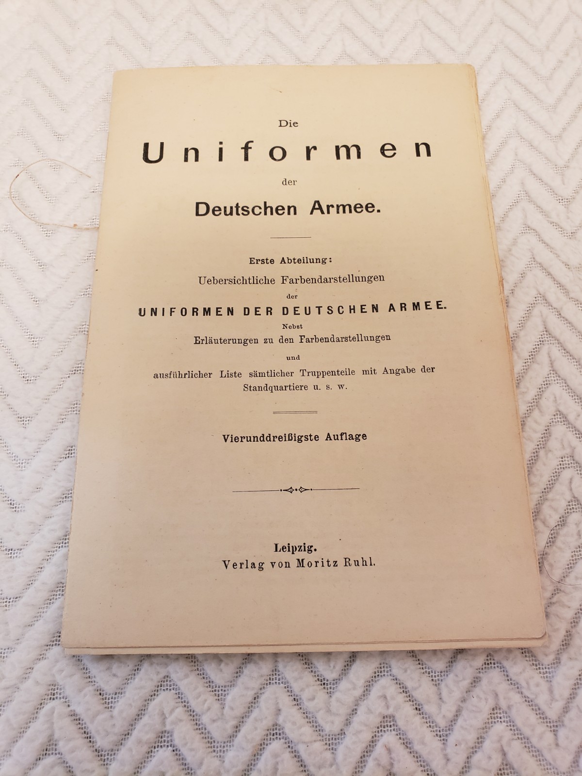 RARE 1914 Uniforms of the German Army Moritz Ruhl Leipzig Card Book WW1 Imperial