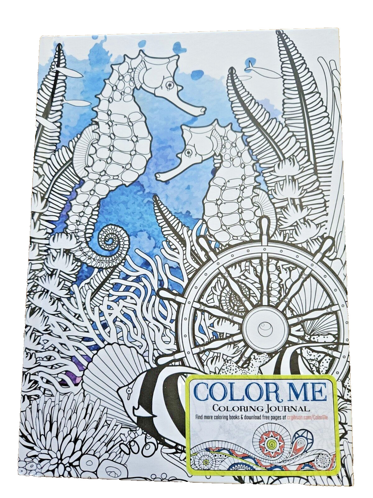Color Me! Journal: Relax in The Ocean „Under The Sea“ 6″ X 81/2″ Tall 160 Pages