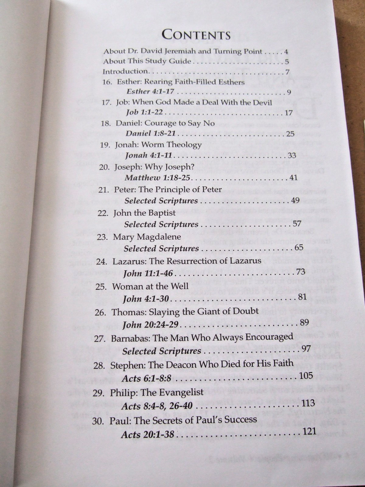 DR. DAVID JEREMIAH STUDY GUIDES THIRITY AMAZING PEOPLE IN THE BIBLE VOL 1-2 +