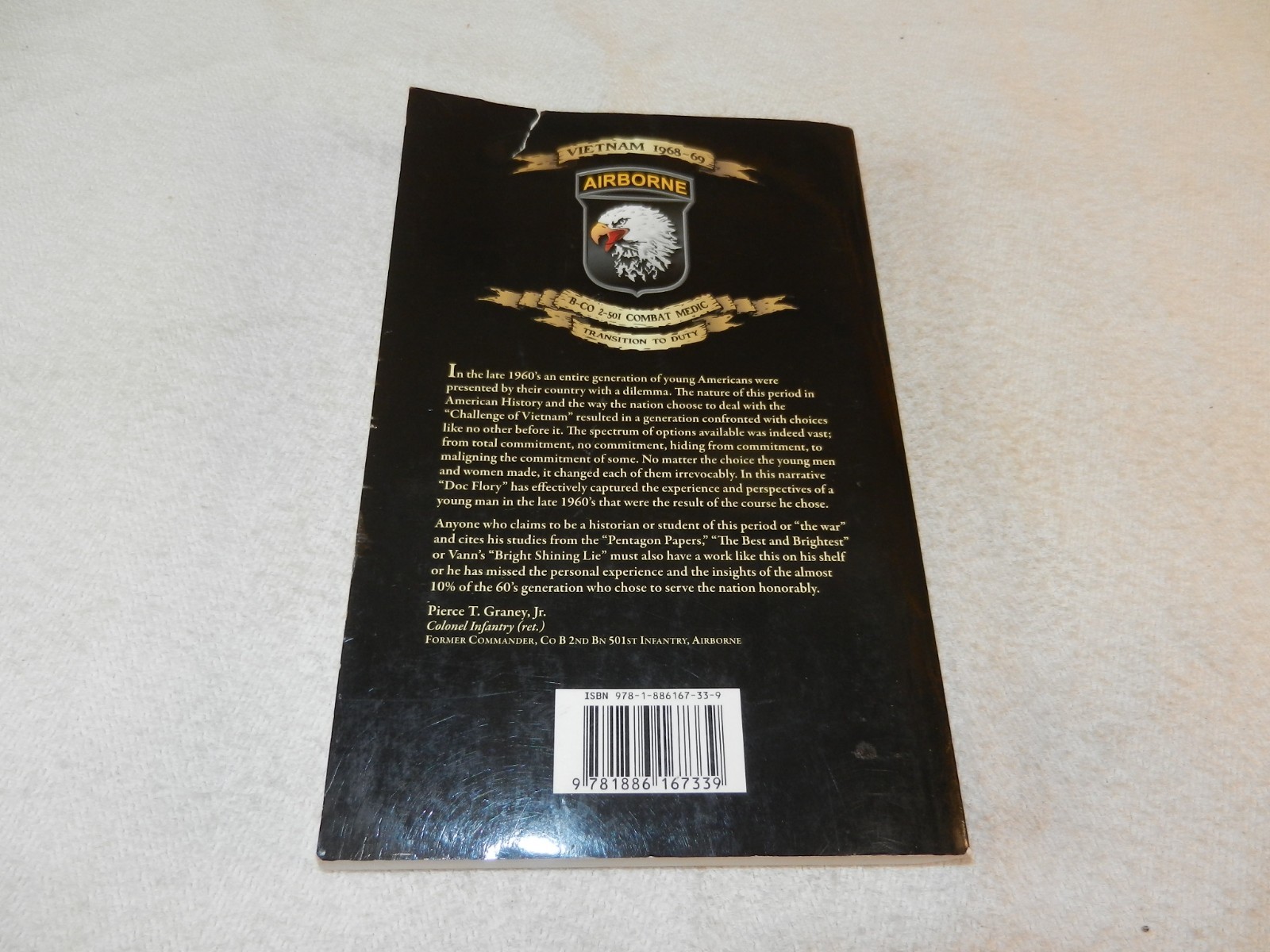VIETNAM 1969 101st Airborne 501st Medic „TRANSITION TO DUTY“ Vet Signed