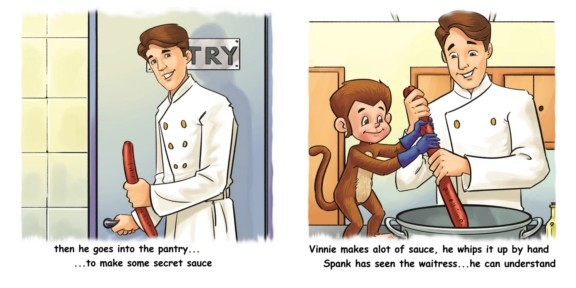 Spank the Monkey Lends a Hand HARD COVER–Physical Book