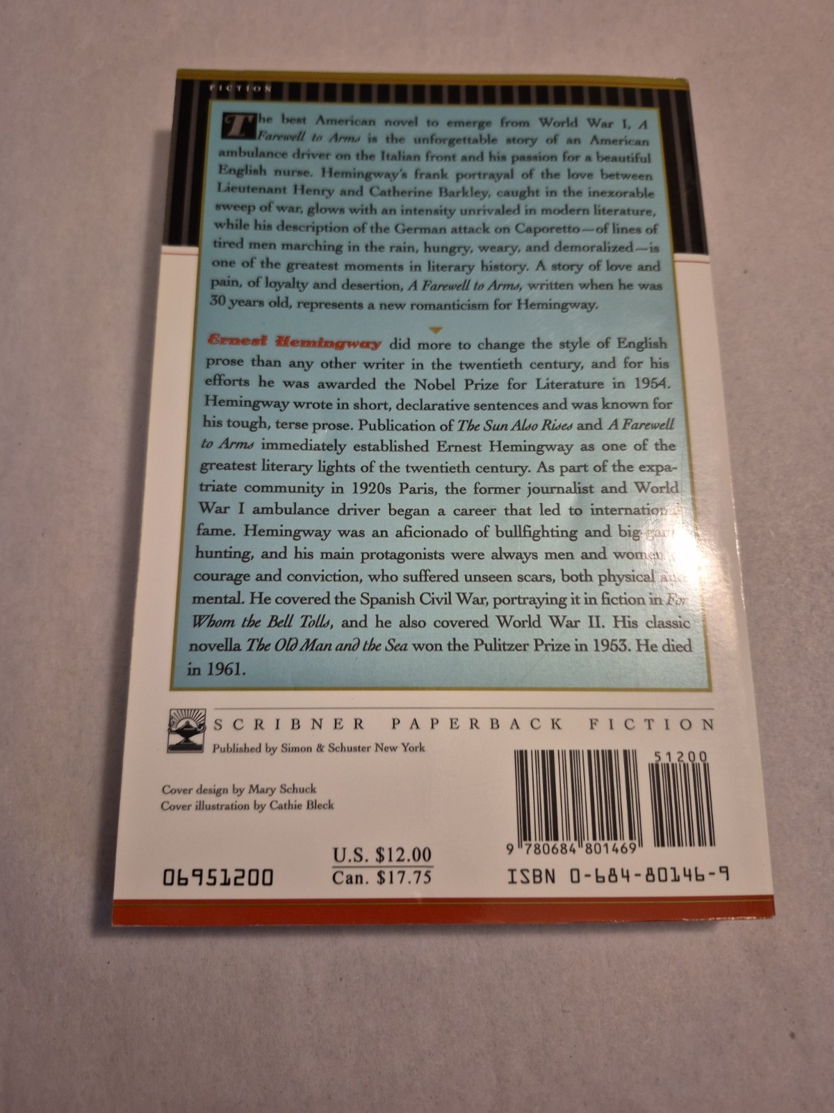 A Farewell to Arms by Ernest Hemingway Scribner TPB American Modernist Fiction