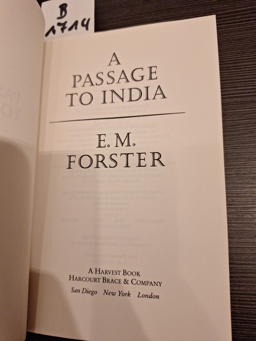 A Passage to India von Forster, E. M. | Buch | 1984