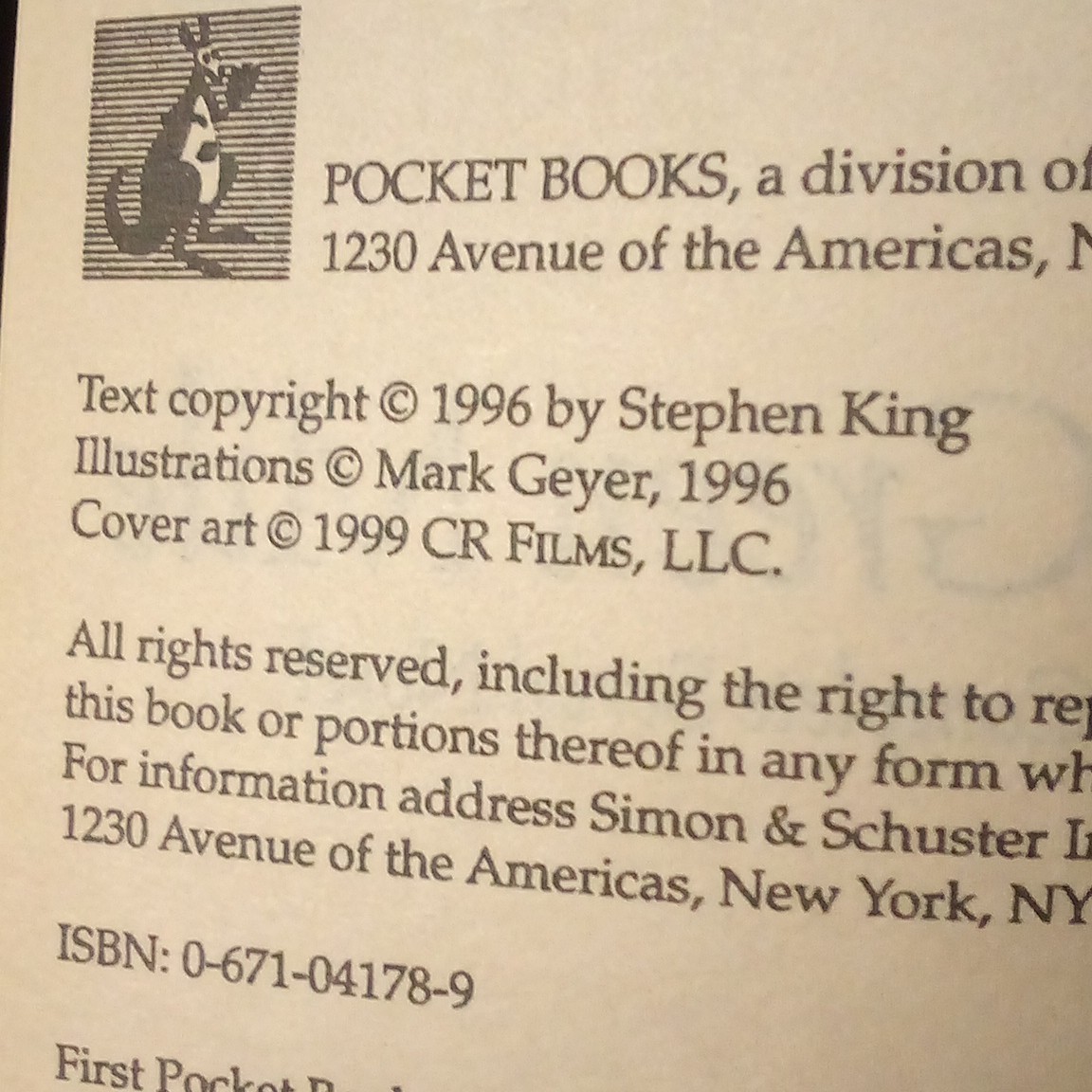 Stephen King The Green Mile Complete Serial Novel PB Pocket Books 1996 Illus