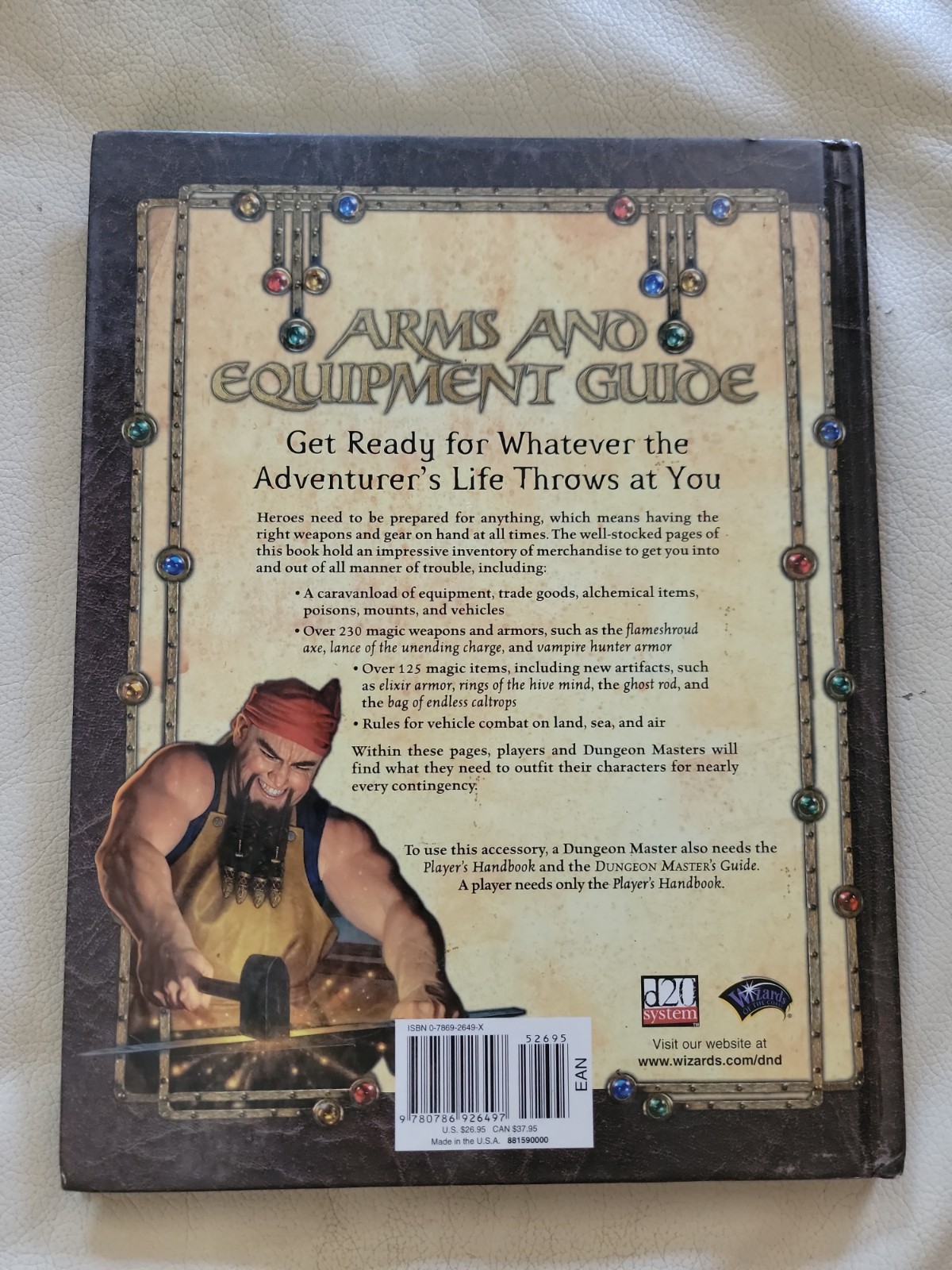 Wizards of the Coast Arms and Equipment Guide D&D 2003 Hardcover 3.5 Edition