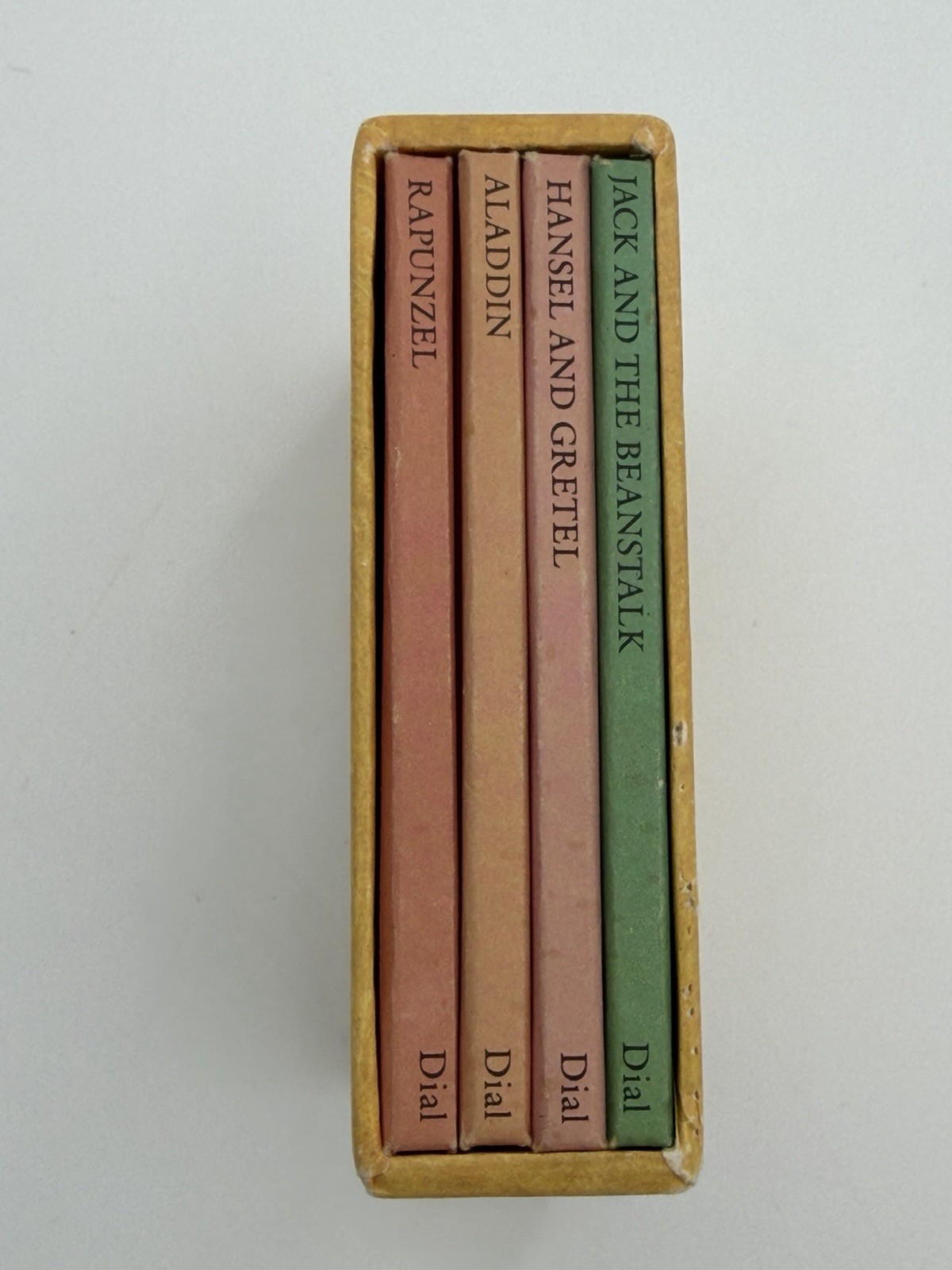 A TREASURE BOX OF FAIRY TALES OLIVE JONES 1984 ILLUSTRATED DIAL BOOKS 4 MINI SET