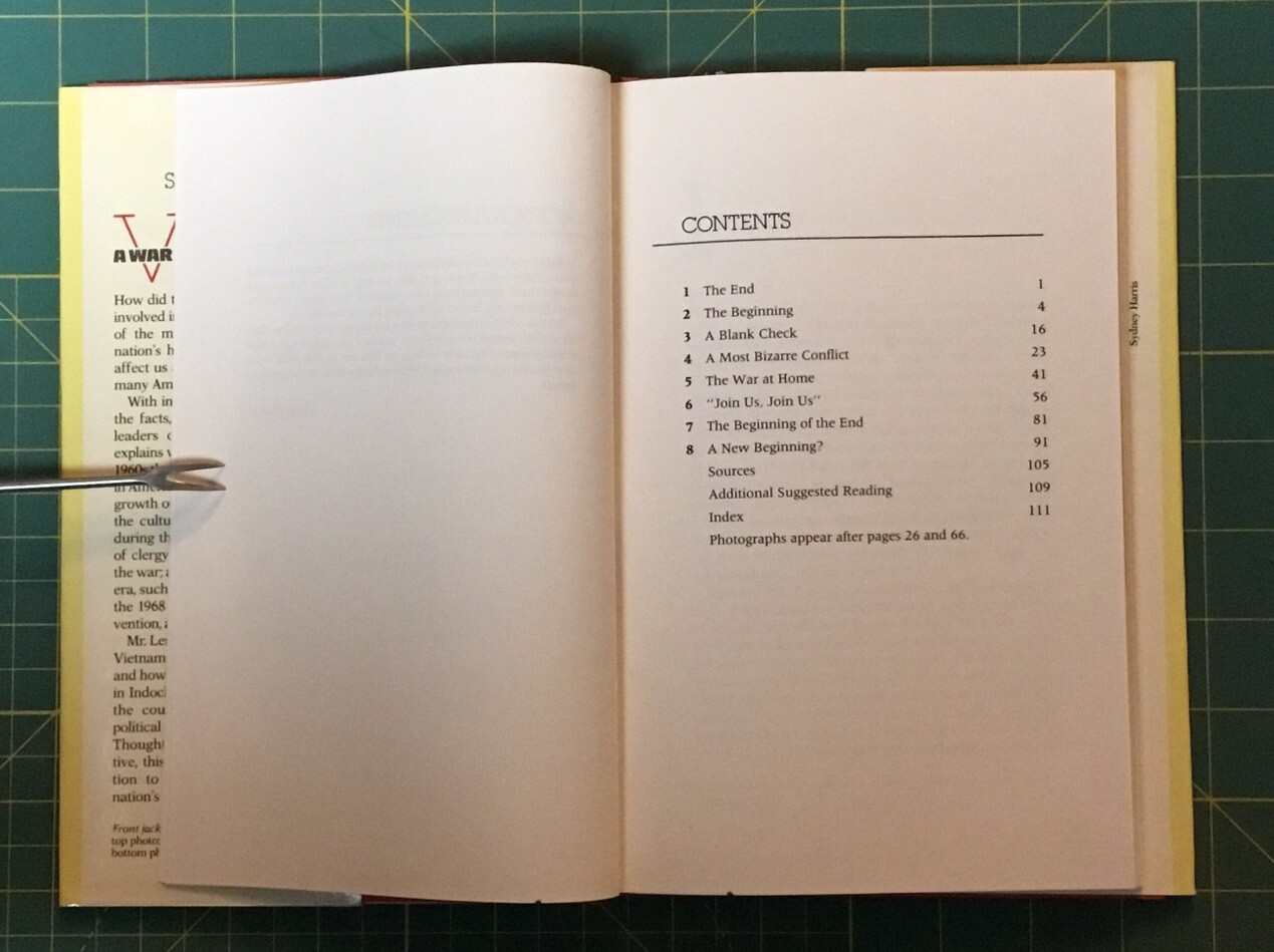 VIETNAM A WAR ON TWO FRONTS By Sidney Lens, 1990, 116 PAGES, Informative!