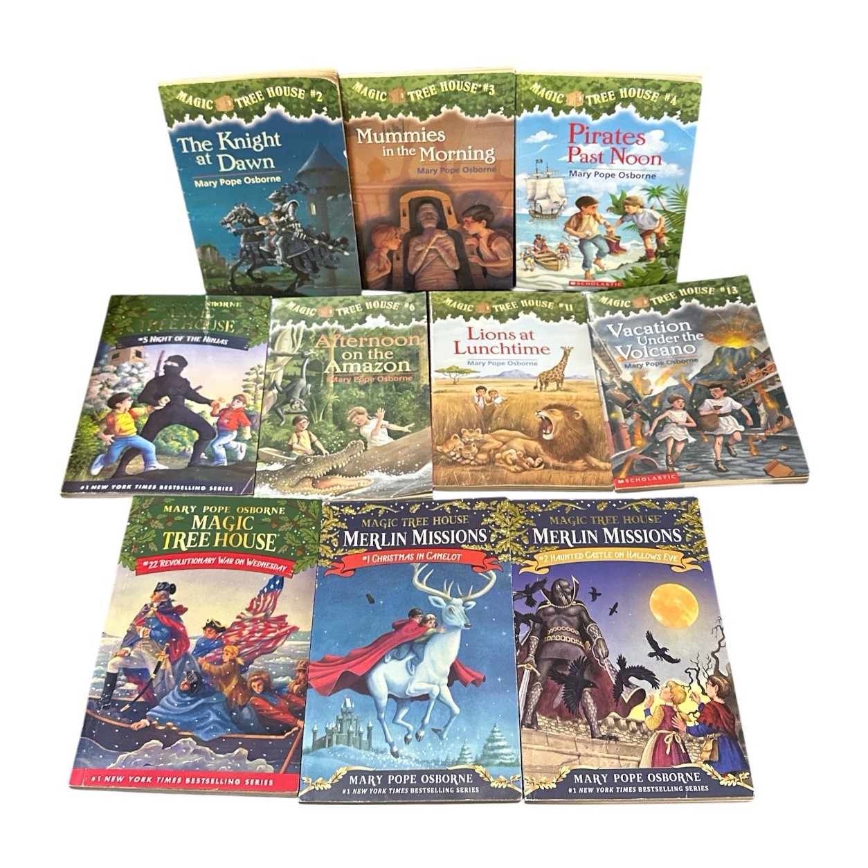 Magic Tree House Lot of 10 PB Books Mary Pope Osborne Merlin Missions
