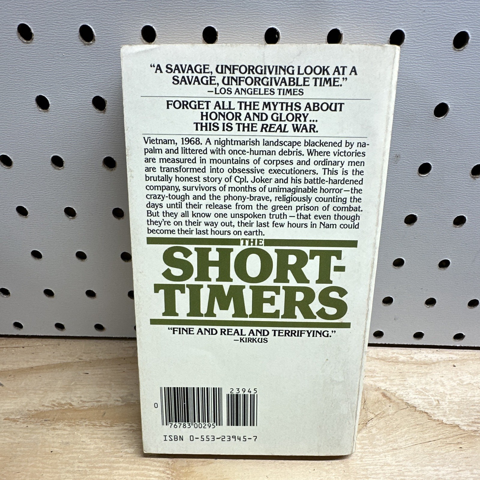 Bantam Books The Short-Timers by Gustav Hasford 1979 Vietnam War PB Ex-Lib