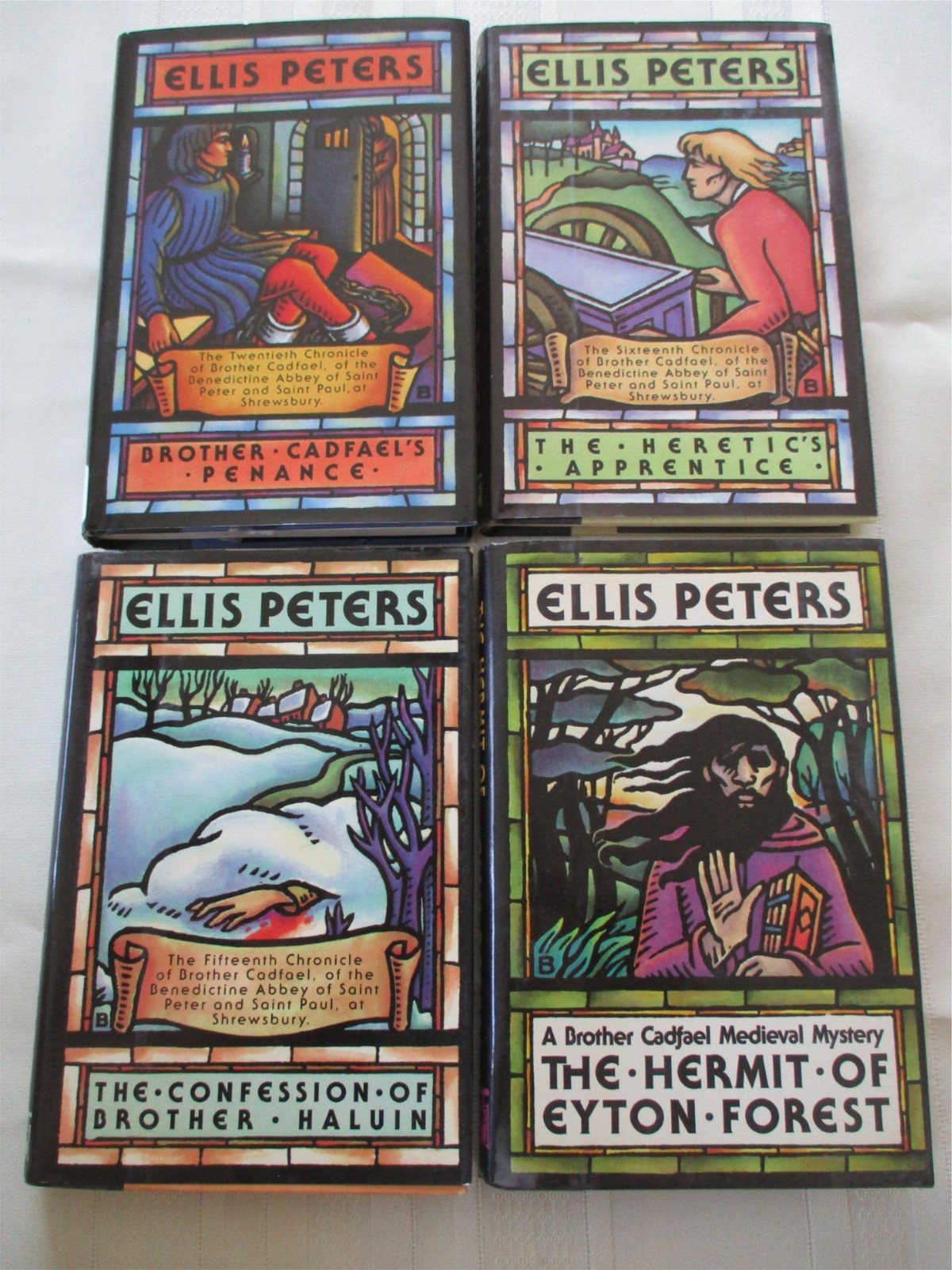 ELLIS PETERS 10 HCDJ Book Lot BROTHER CADFAEL Series Medieval Mystery 5 1st Ed