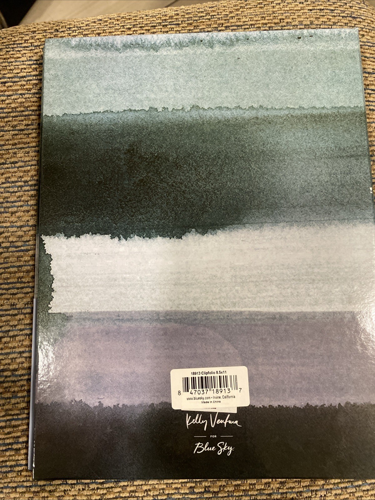 Blue Sky Kelly Ventura Clipfolio w/Note Pad-Pocket Refillable 8.5 X11