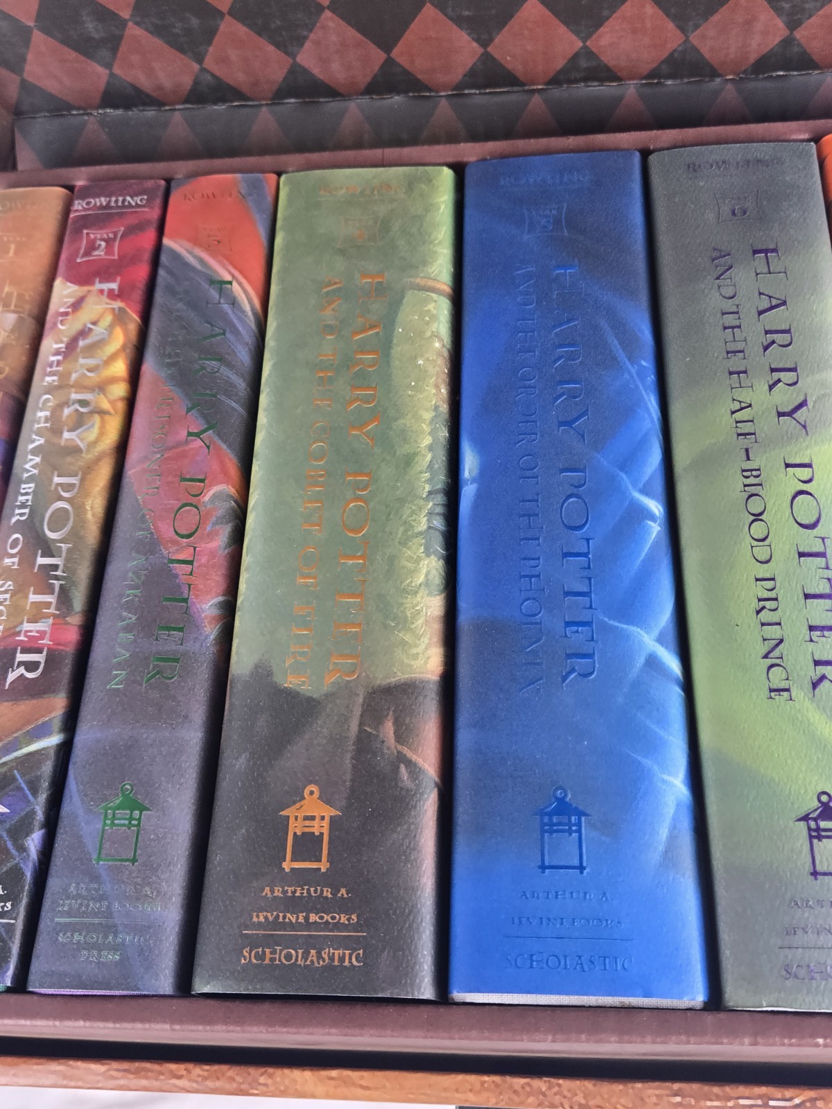 Harry Potter Box Set Books 1-7 Hardcover Complete Collectible Trunk Unread
