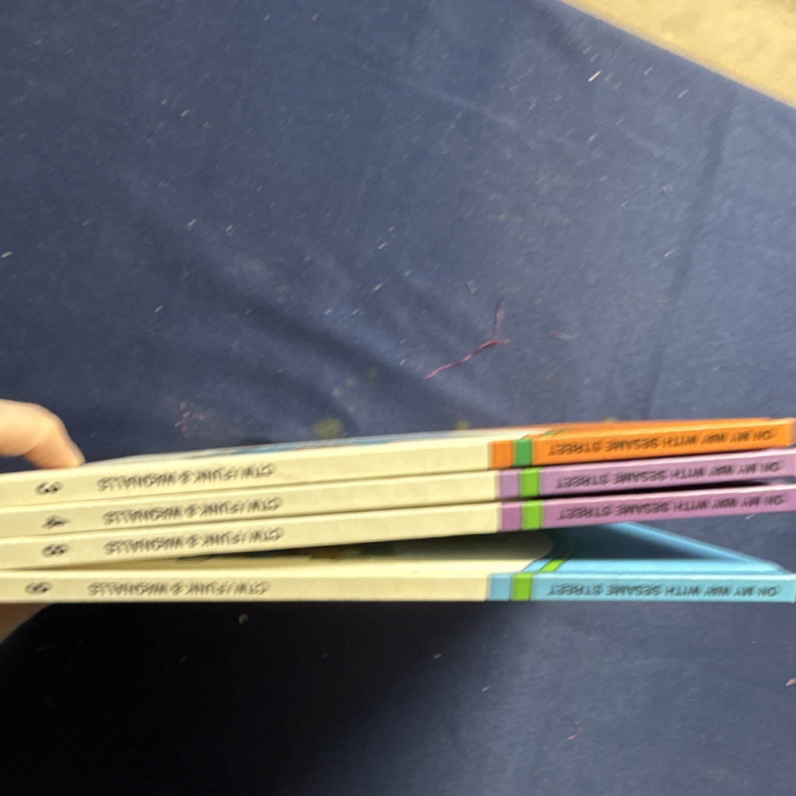 On My Way with Sesame Street Hardcover Lot (4 Books) Vol 3,4,8,9 Illustrated