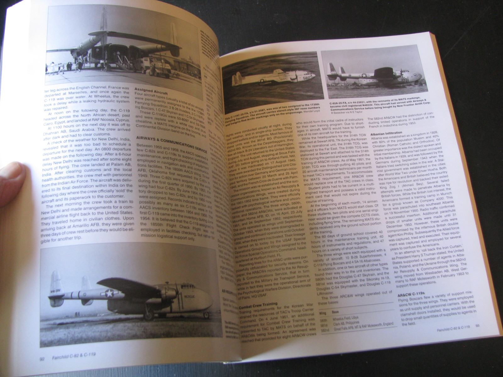 AEROFAX FAIRCHILD C-82 PACKET & C-119 FLYING BOXCAR ALWYN LLOYD VG/NN