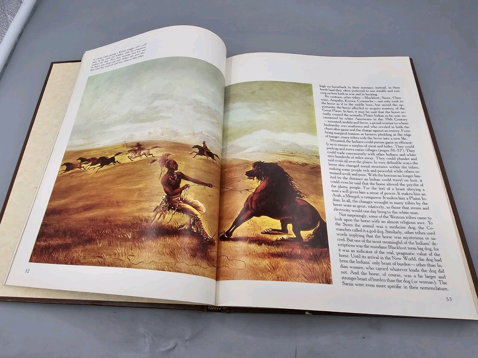TIME LIFE BOOK: The Old West Series THE INDIANS Faux Leather Cover Vintage