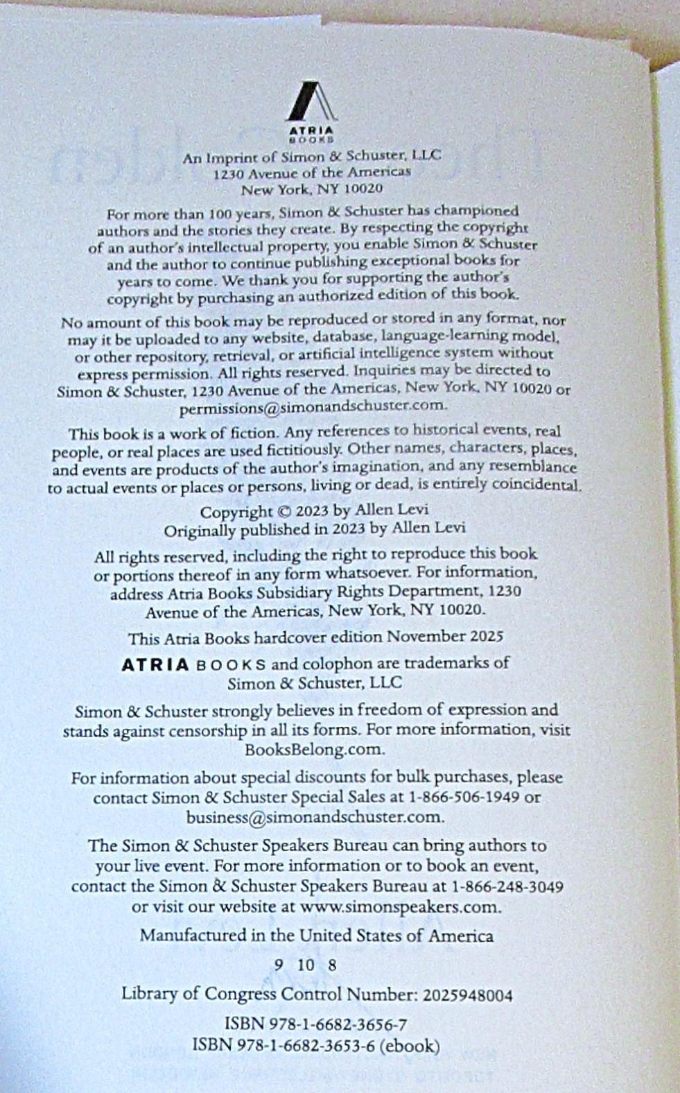 SIGNED, Theo of Golden, Allen Levi, Signed on Title Page, 8th Printing, New