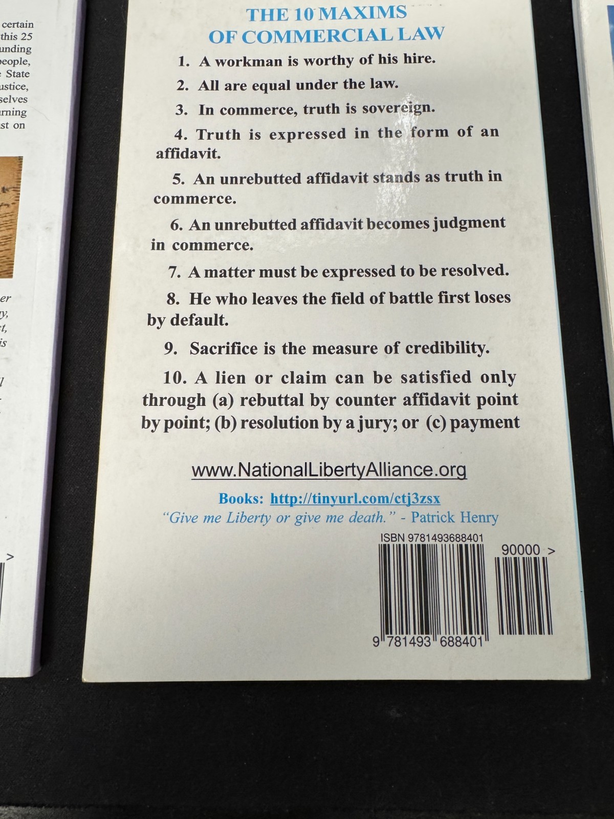 National Liberty Alliance Paperback Nonfiction History Books Lot of 3 Government