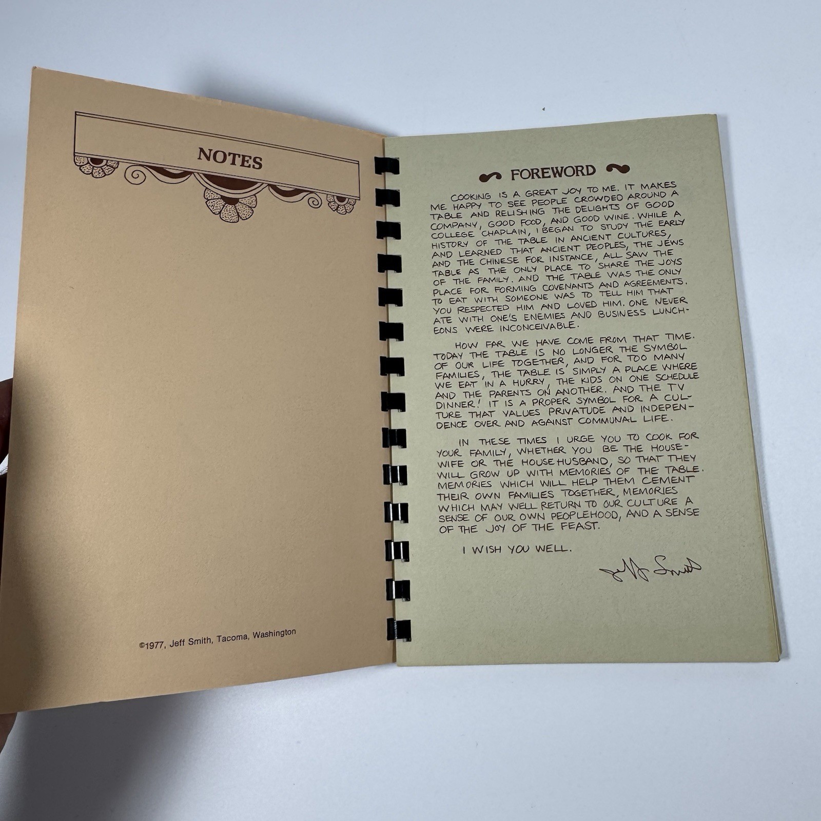 Vtg 1977 Recipes From The Frugal Gourmet Jeff Smith TV Series PB Spiral Cookbook